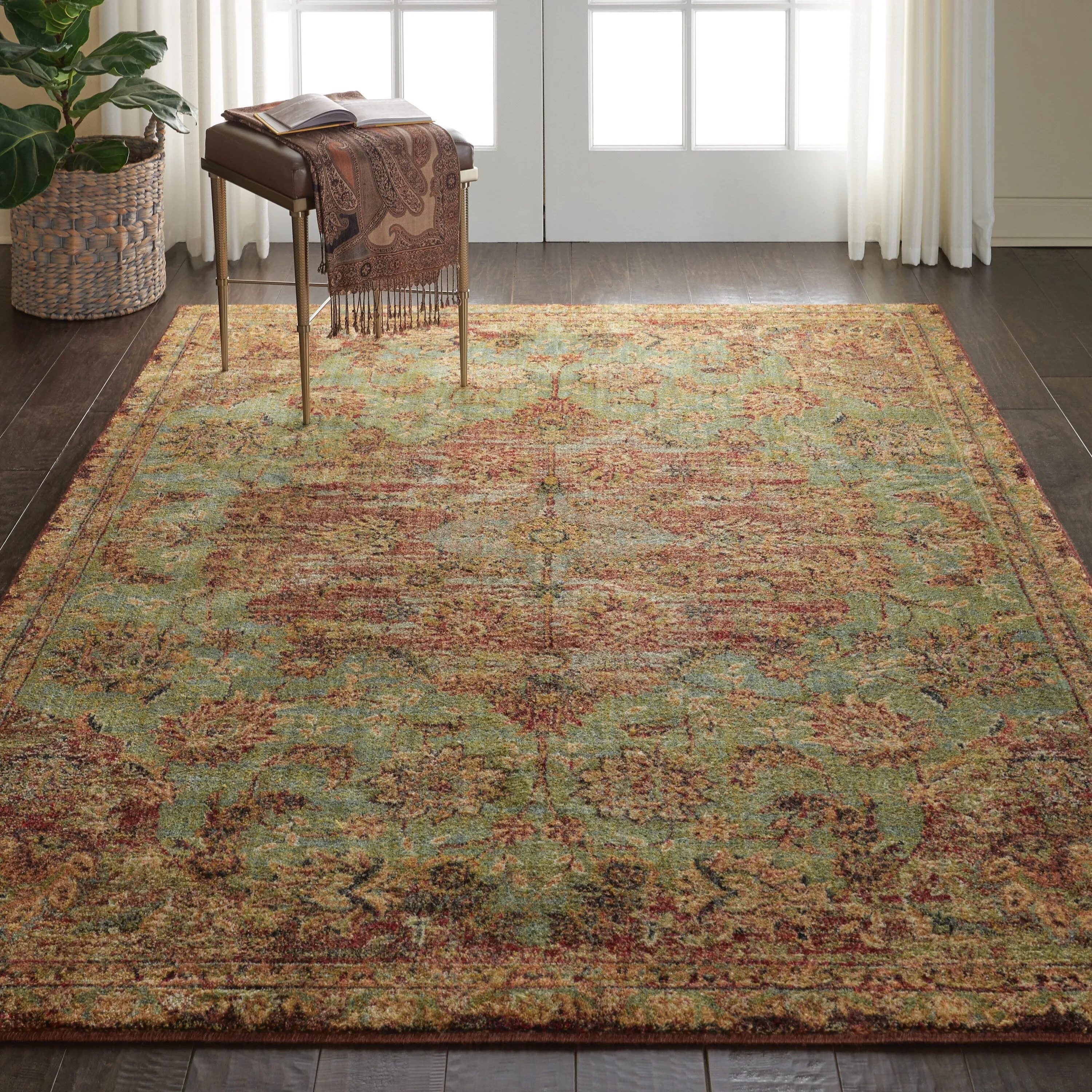 Nourison Vintage Tradition Persian Medallion Area Rug