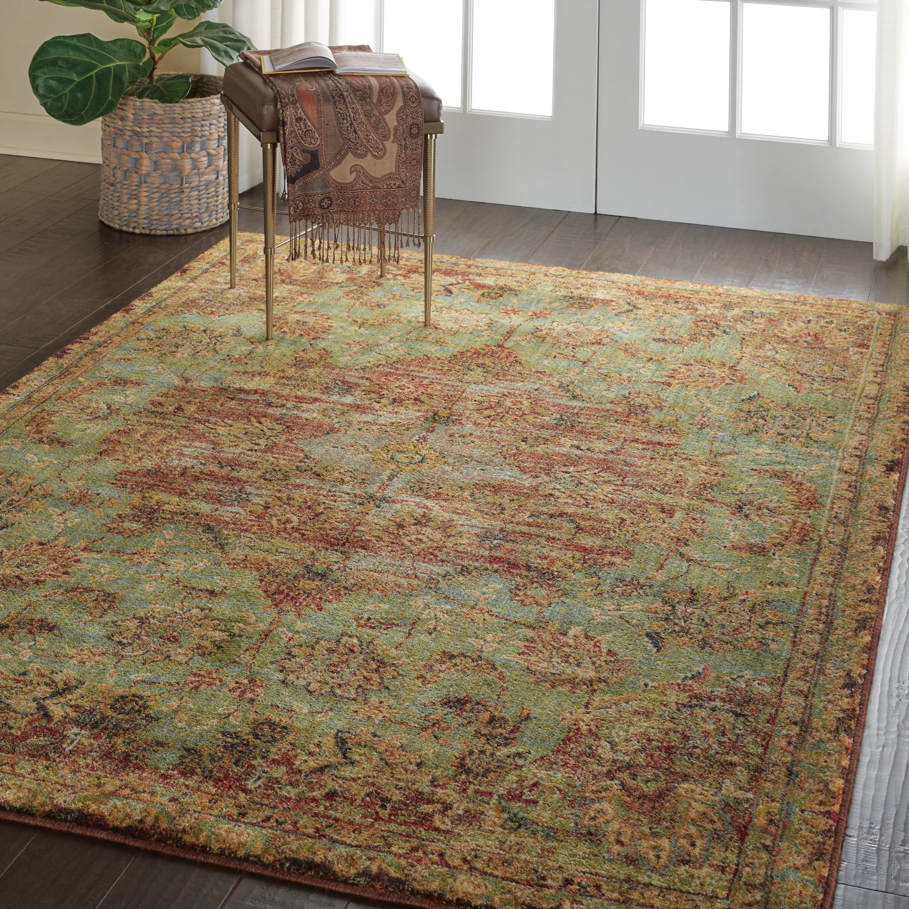Nourison Vintage Tradition Persian Medallion Area Rug