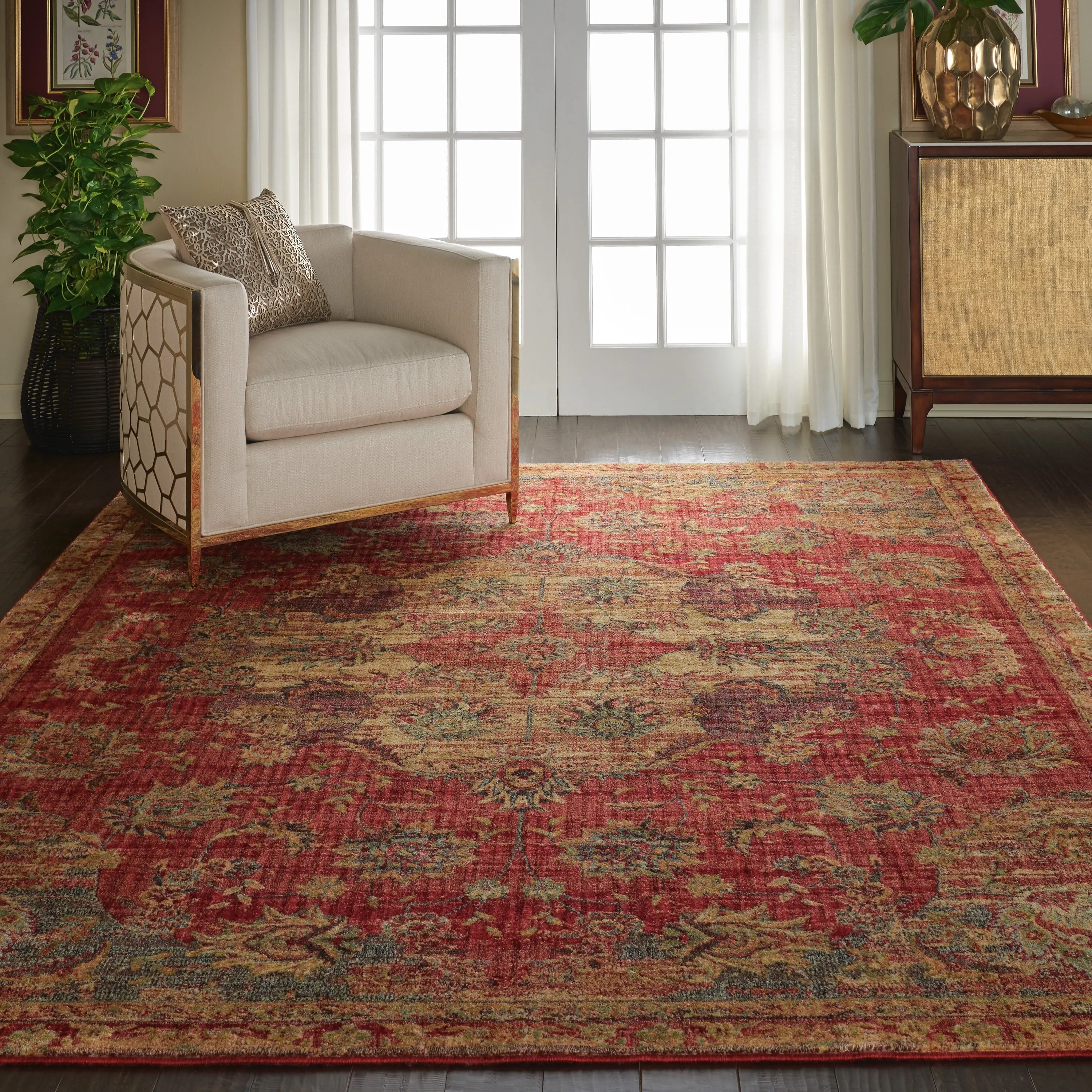 Nourison Vintage Tradition Persian Medallion Area Rug