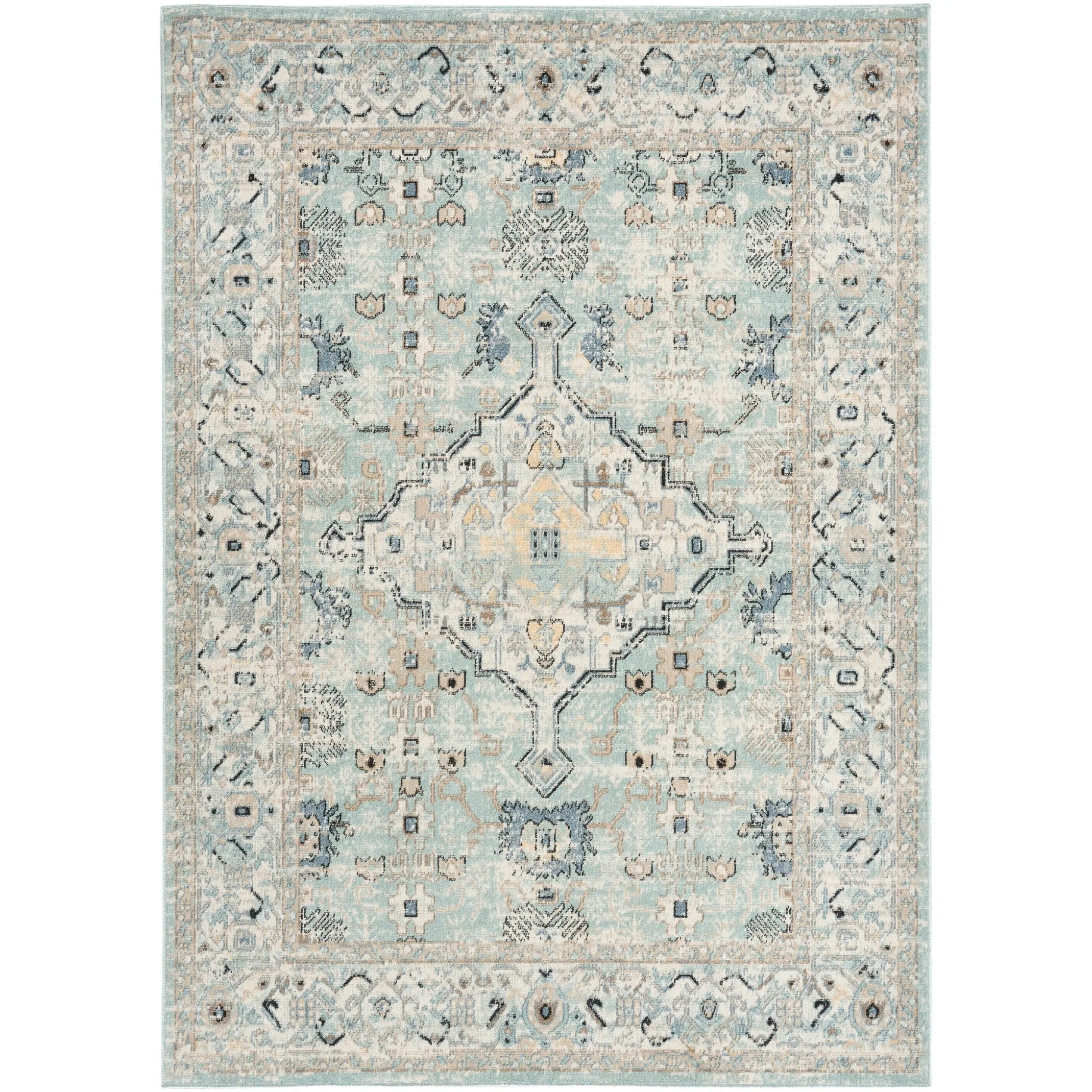 Nourison Washable Decor Indoor only Machine Washable Persian Area Rug