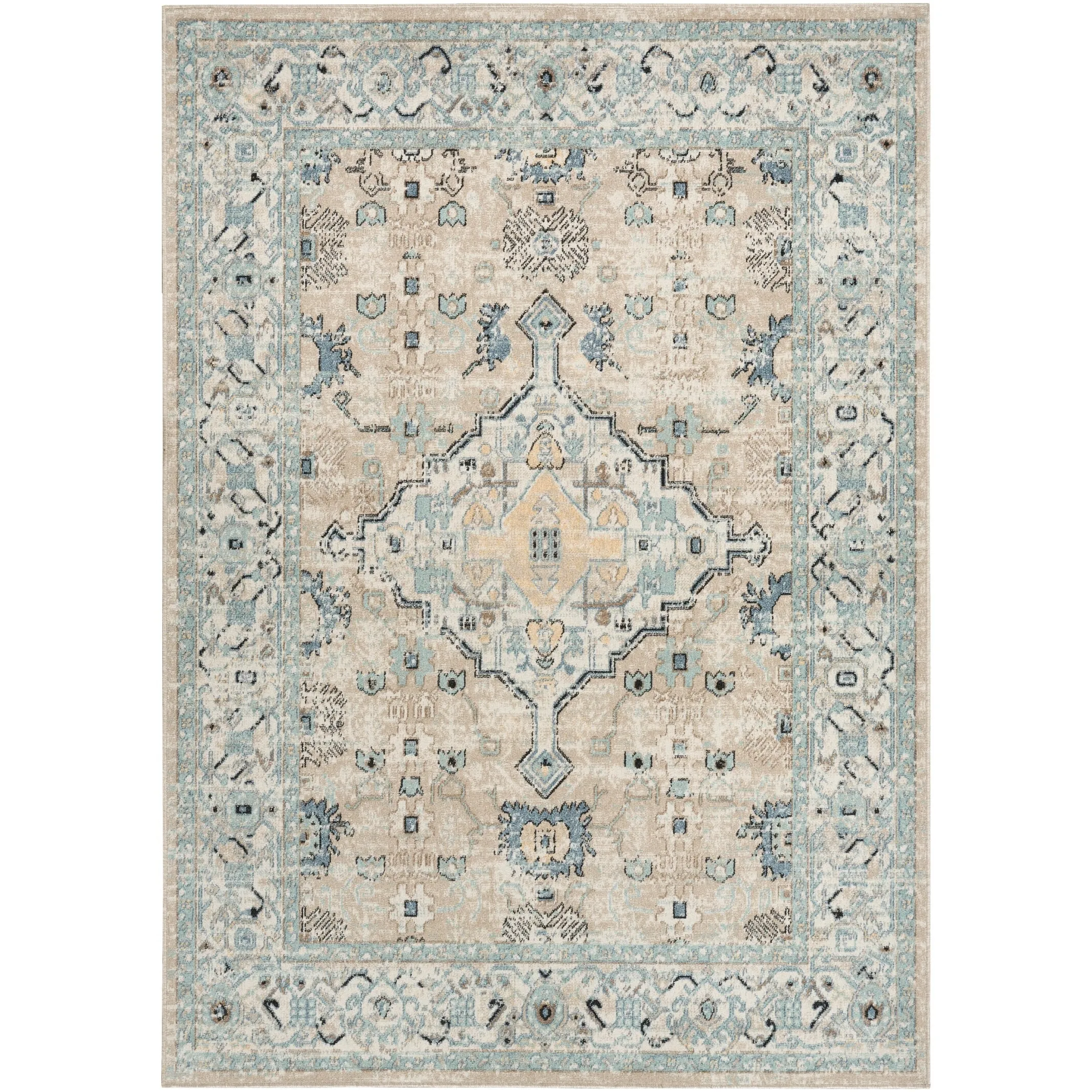 Nourison Washable Decor Indoor only Machine Washable Persian Area Rug