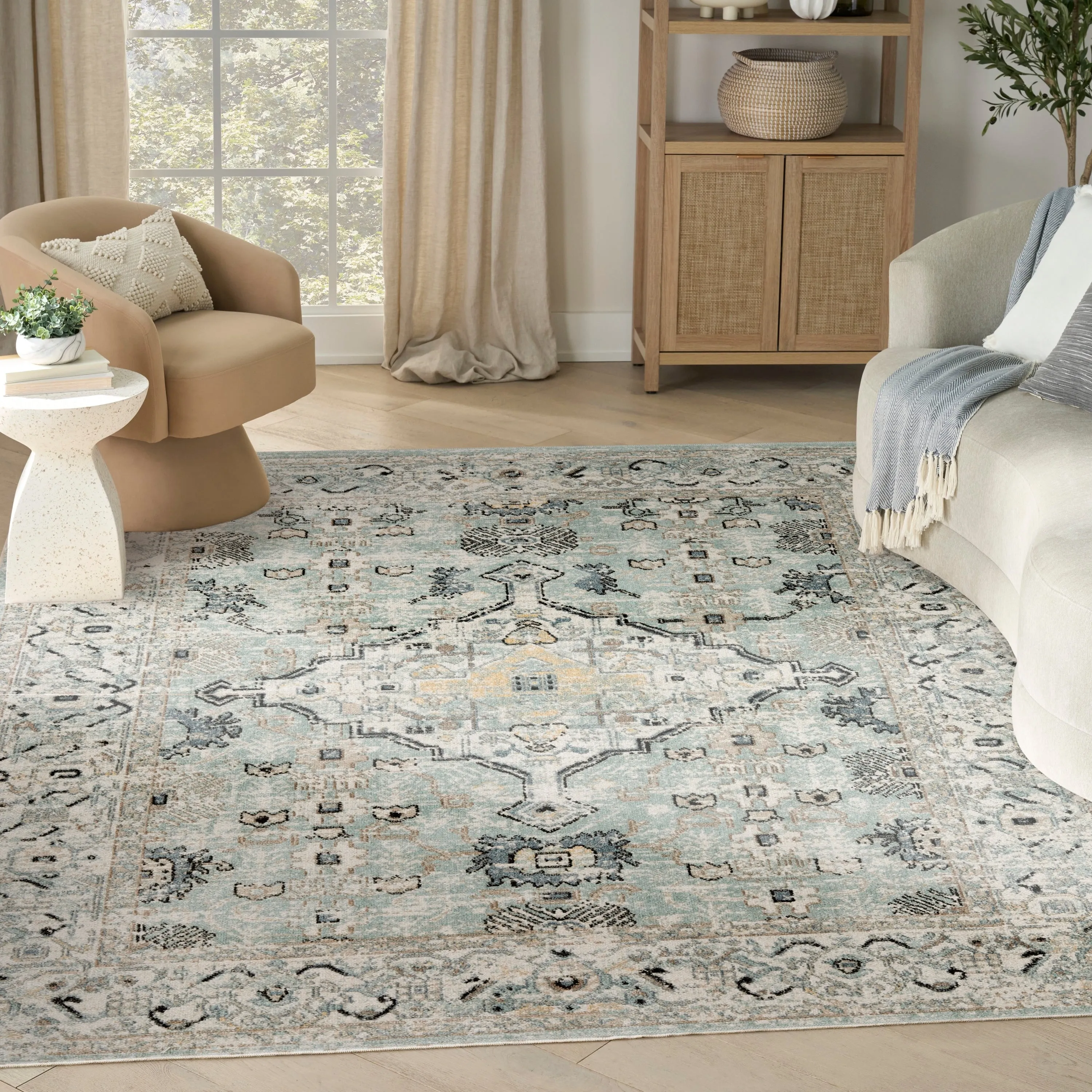 Nourison Washable Decor Indoor only Machine Washable Persian Area Rug