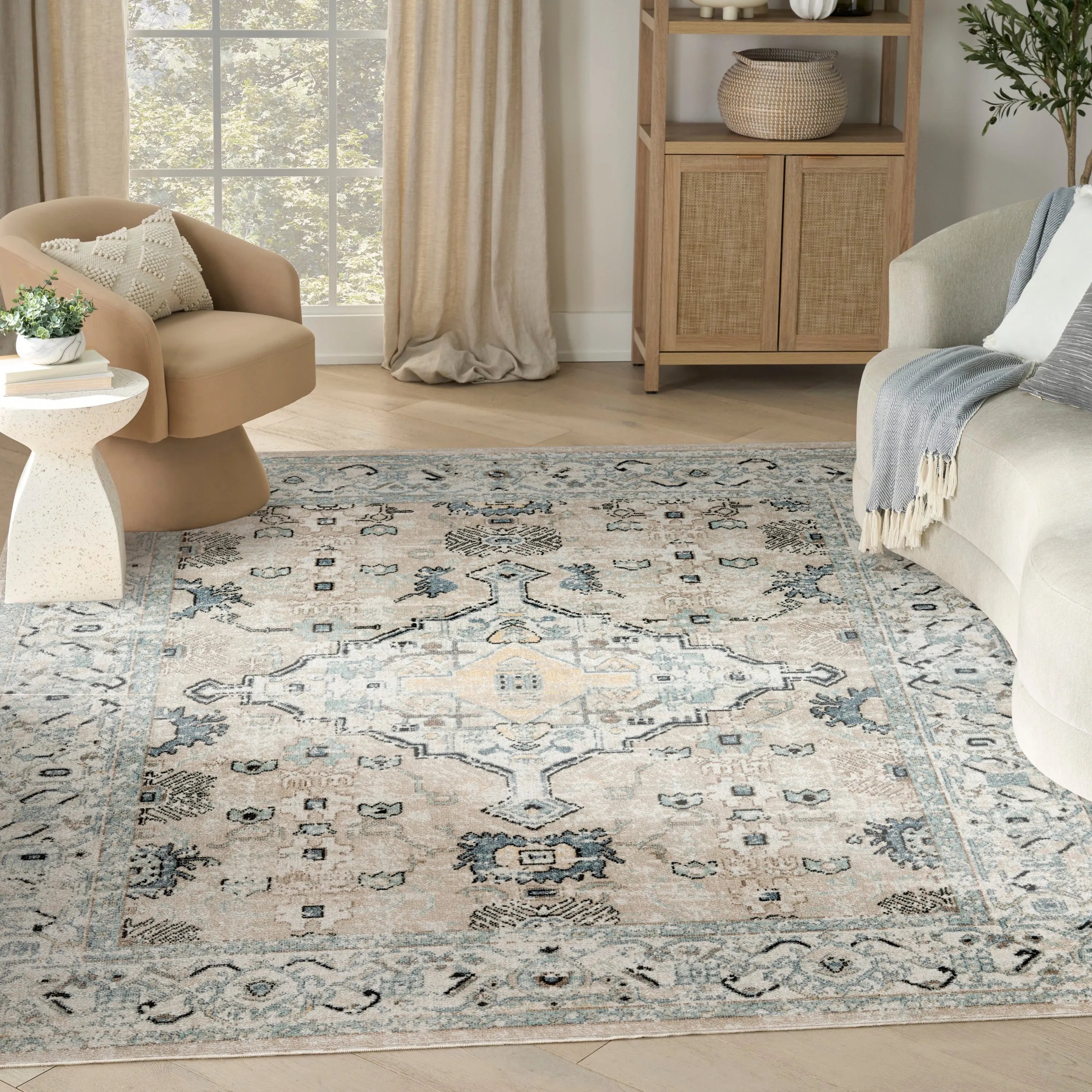 Nourison Washable Decor Indoor only Machine Washable Persian Area Rug