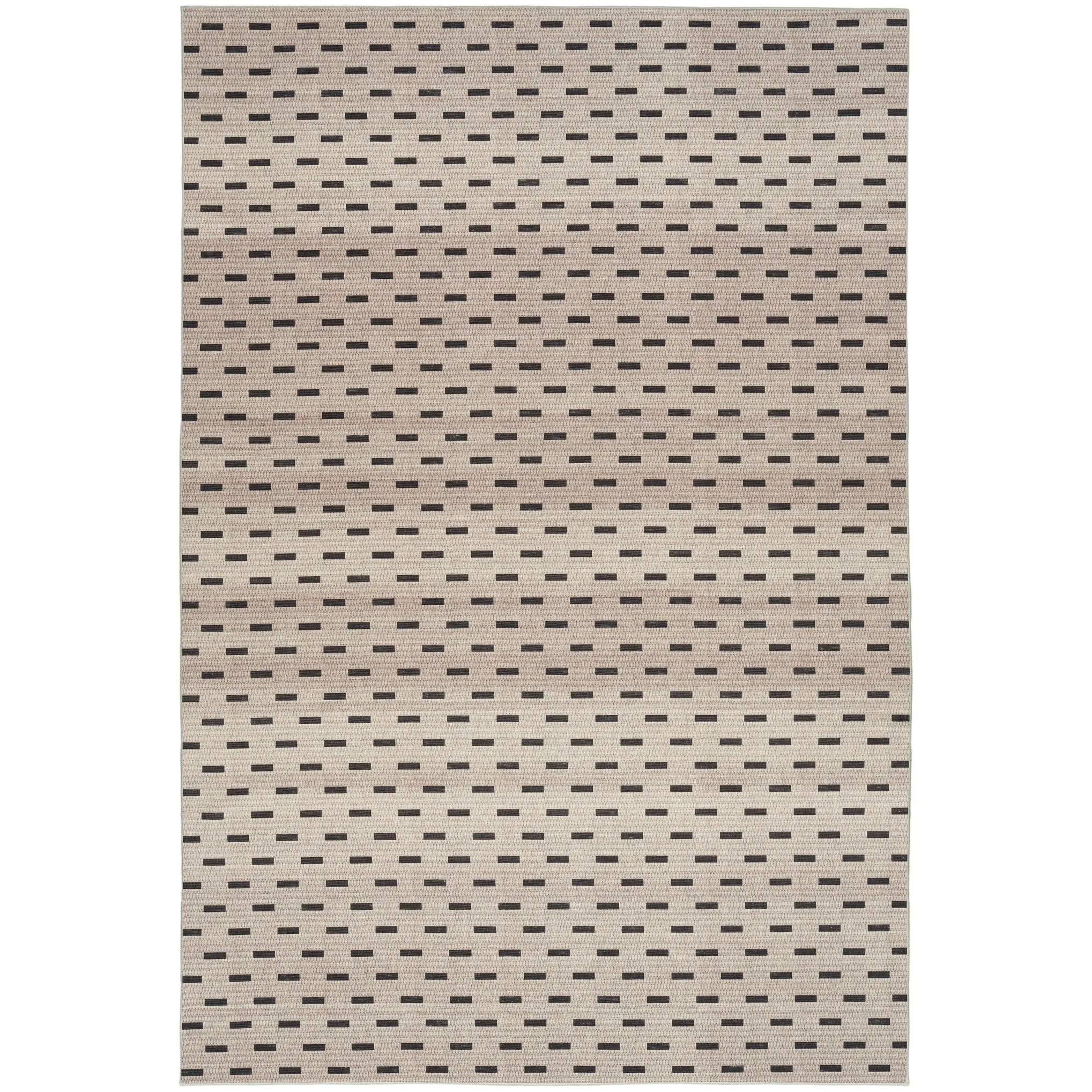 Nourison Washables Indoor Cream Geometric Area Rug