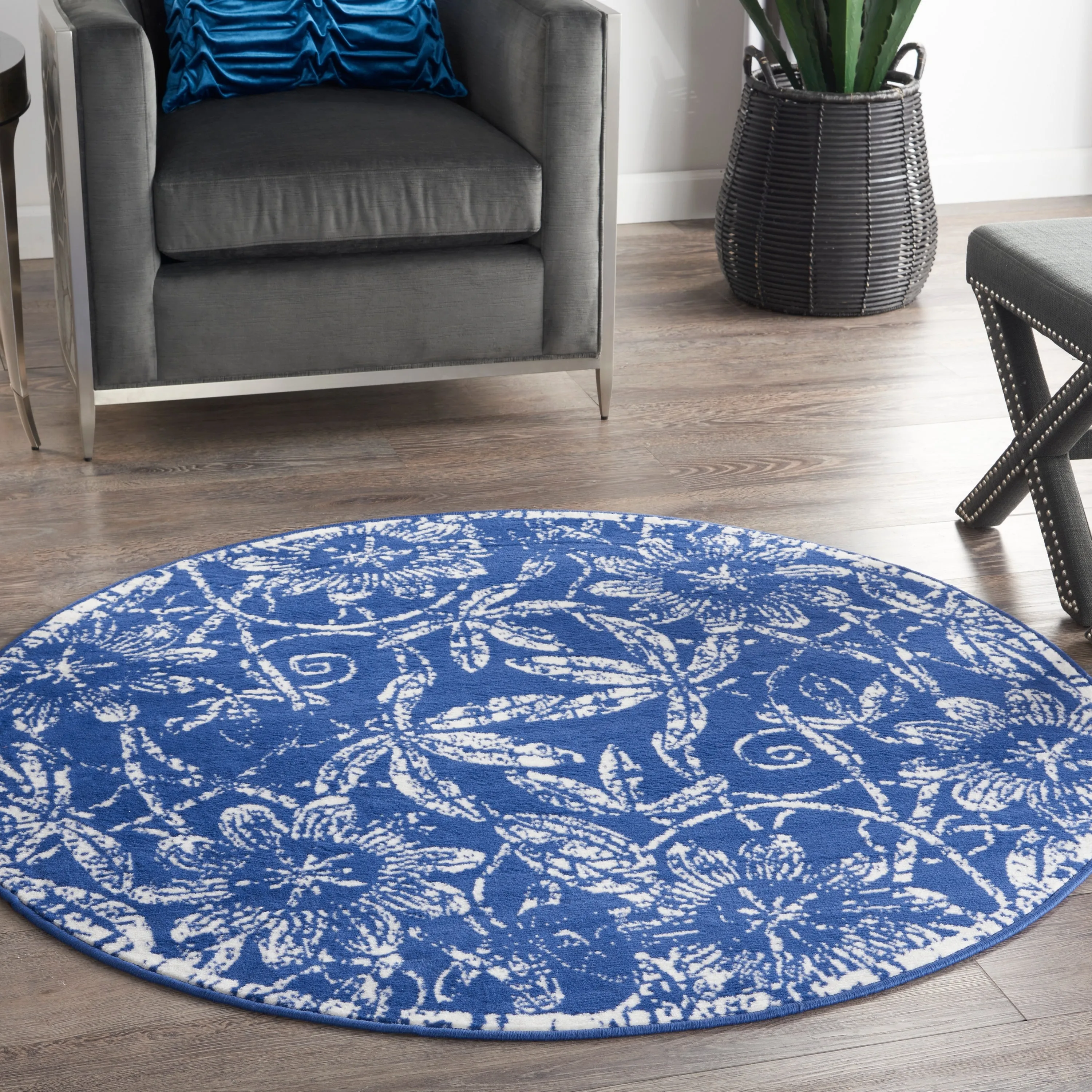 Nourison Whimsicle Country Farmhouse Floral Area Rug