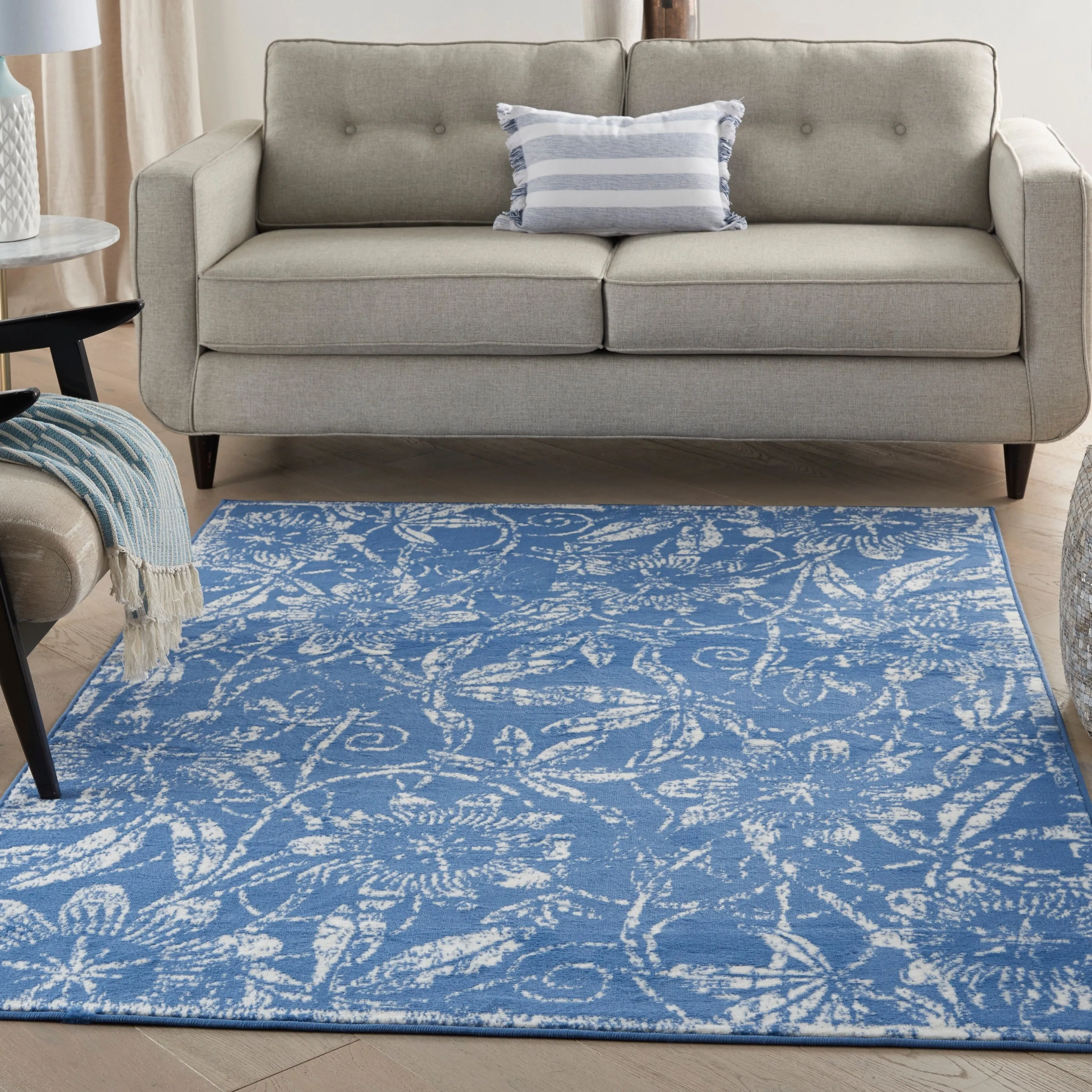 Nourison Whimsicle Country Farmhouse Floral Area Rug