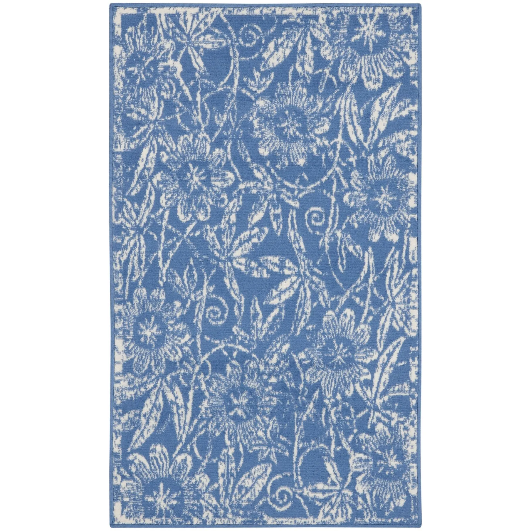 Nourison Whimsicle Country Farmhouse Floral Area Rug
