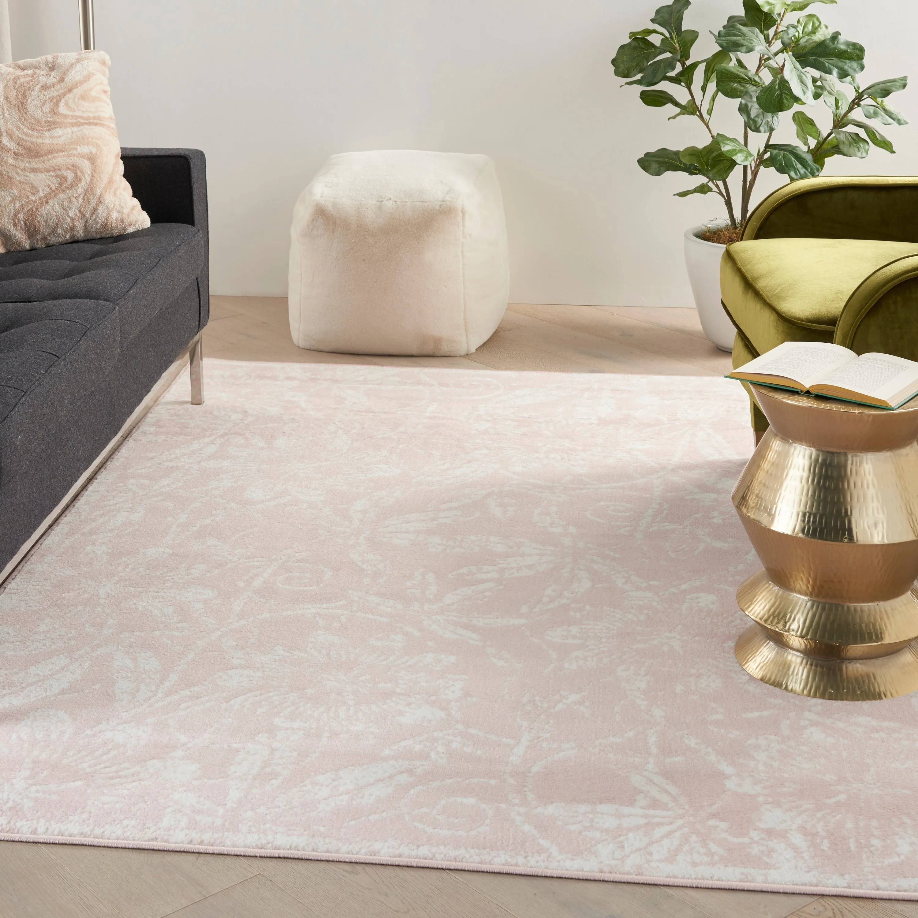 Nourison Whimsicle Country Farmhouse Floral Area Rug