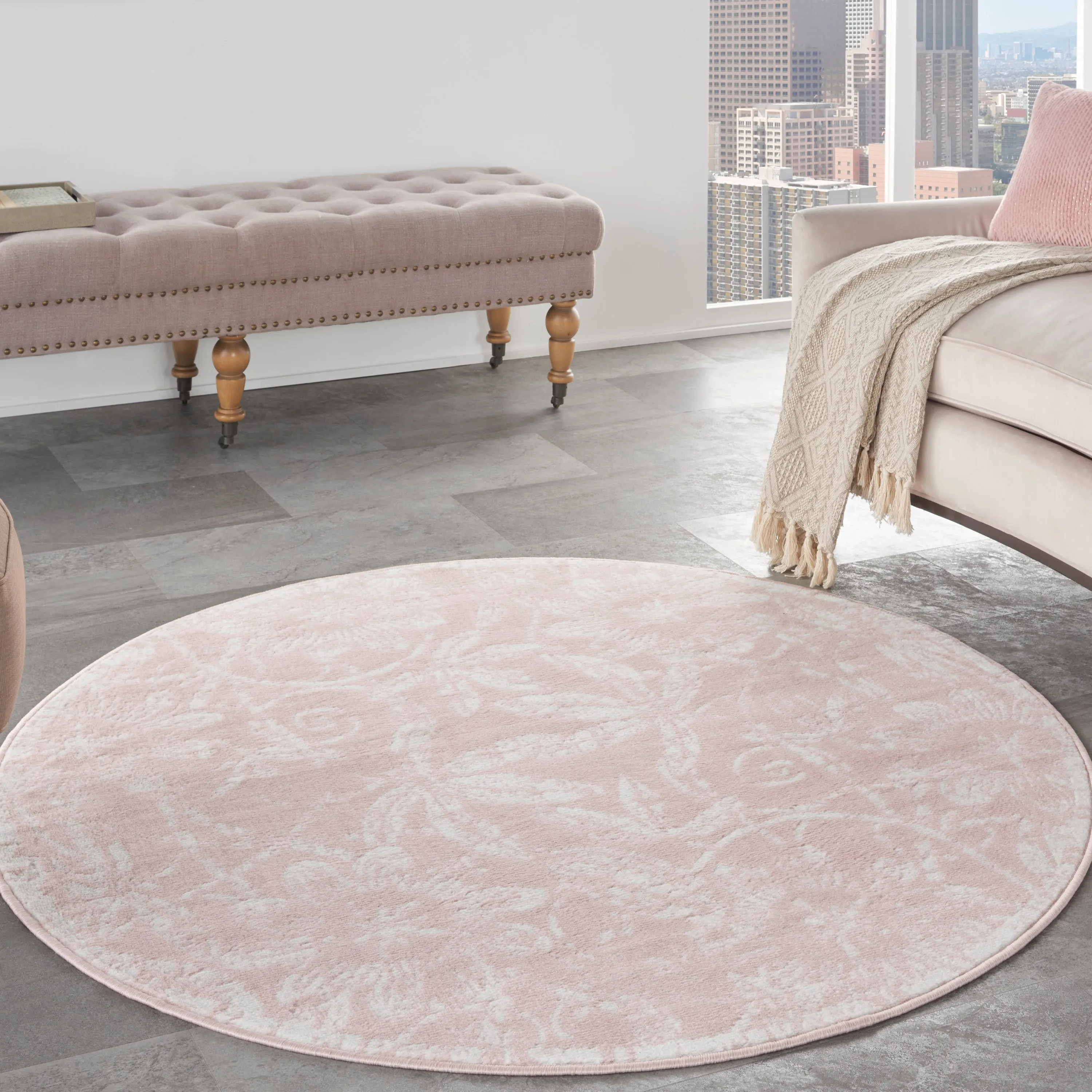 Nourison Whimsicle Country Farmhouse Floral Area Rug