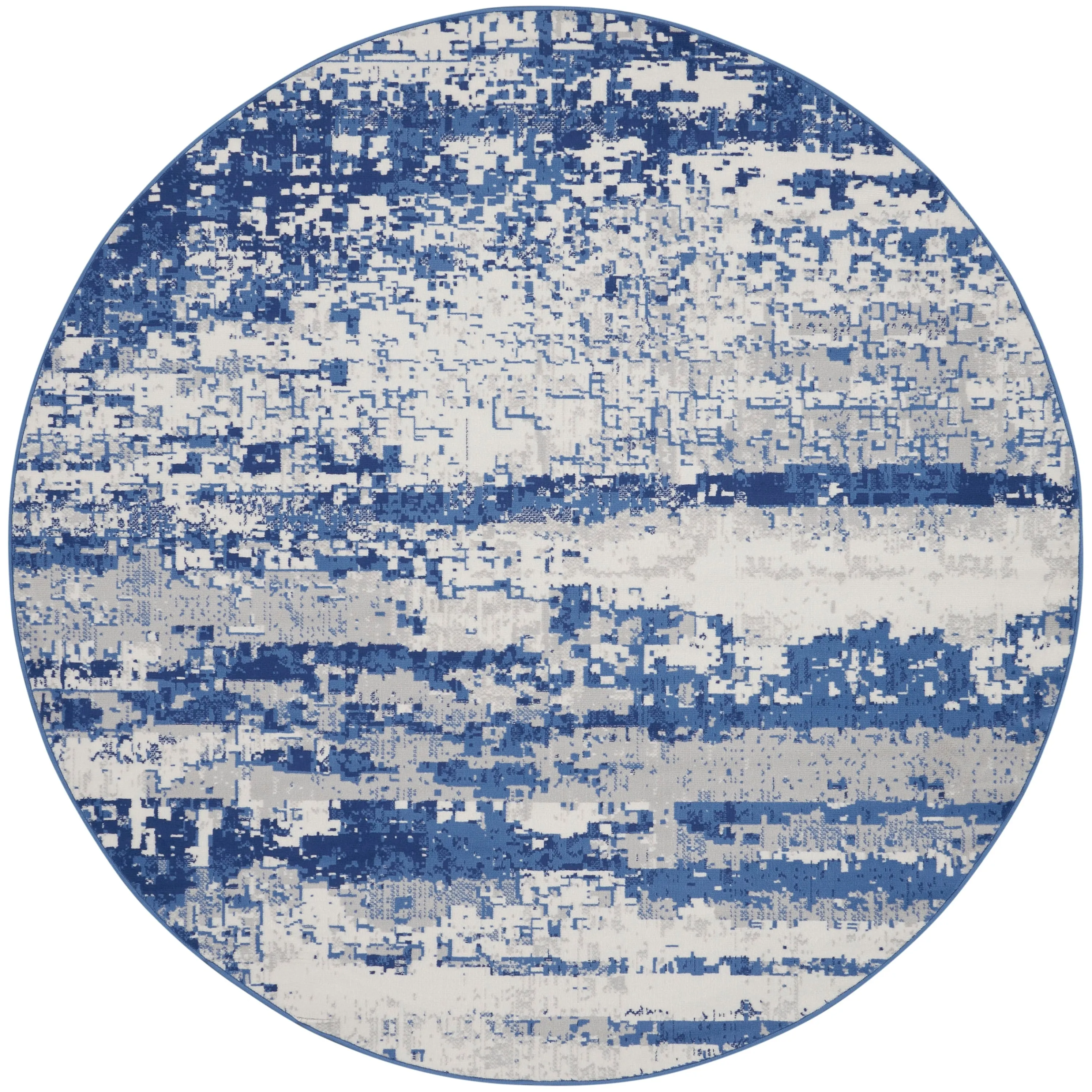 Nourison Whimsicle Modern Abstract Ivory Navy Area Rug