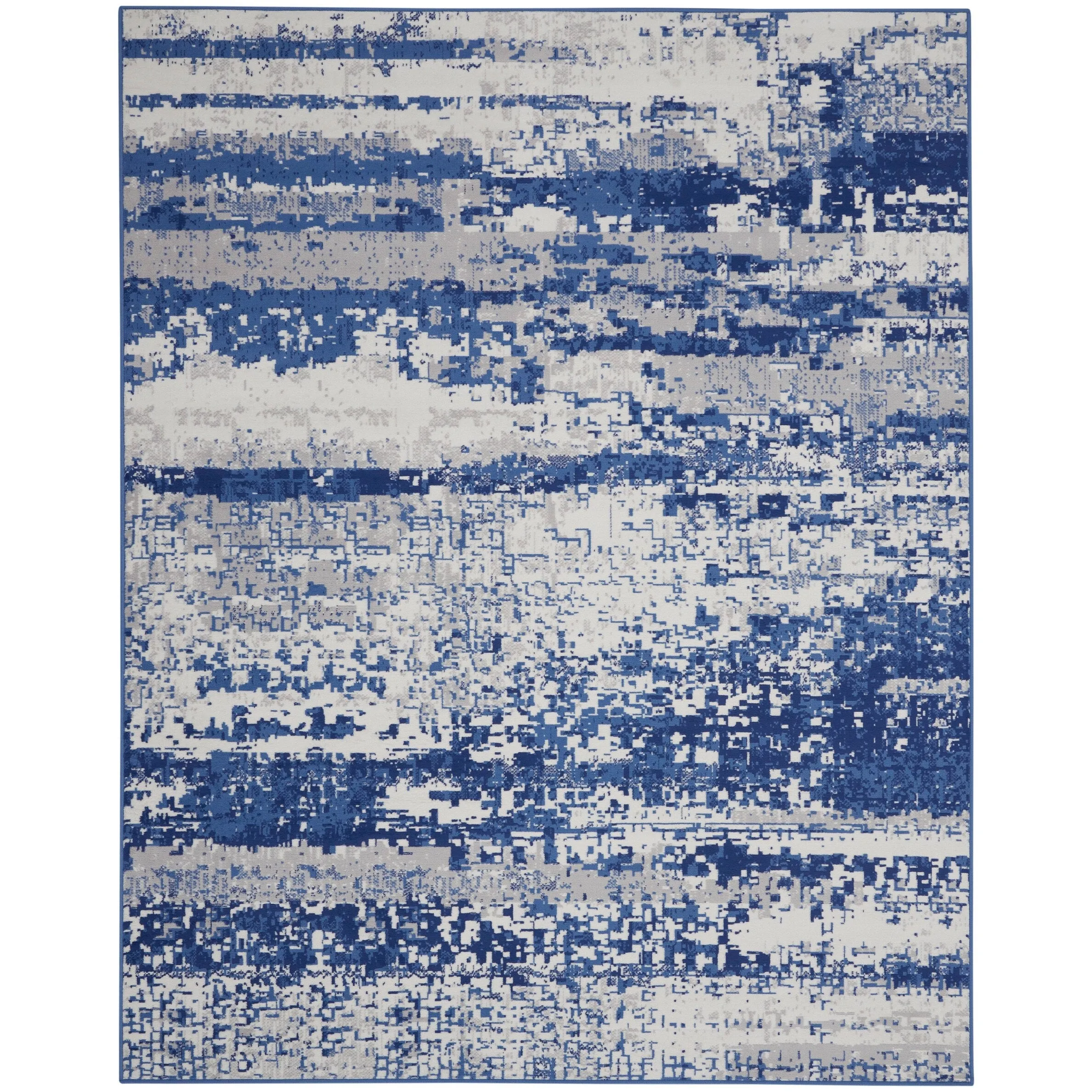 Nourison Whimsicle Modern Abstract Ivory Navy Area Rug