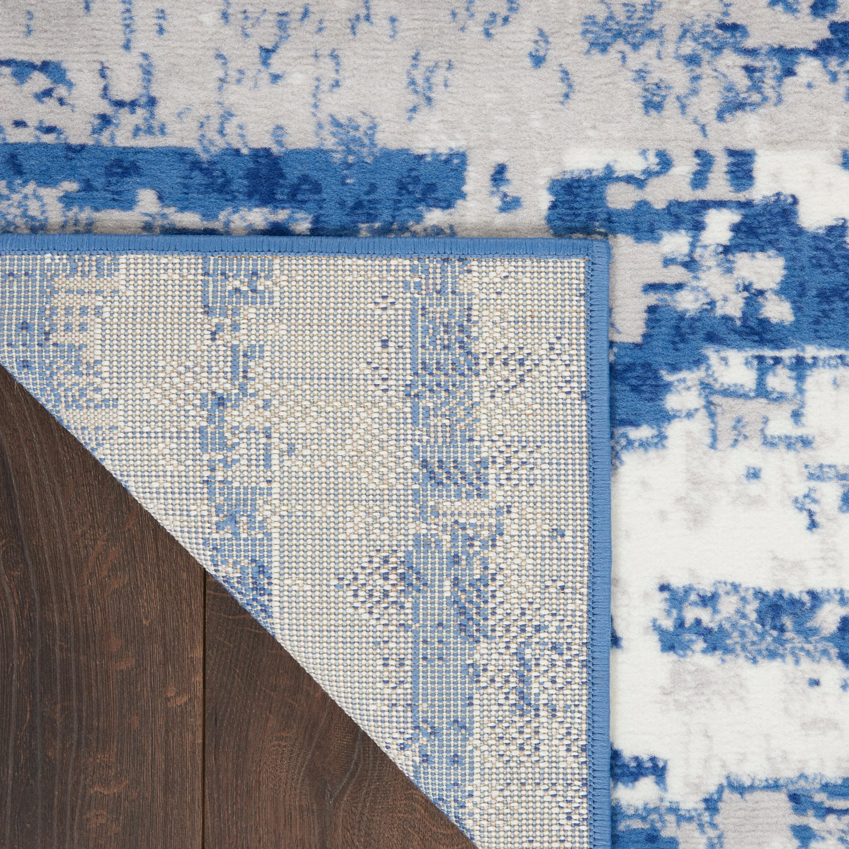 Nourison Whimsicle Modern Abstract Ivory Navy Area Rug