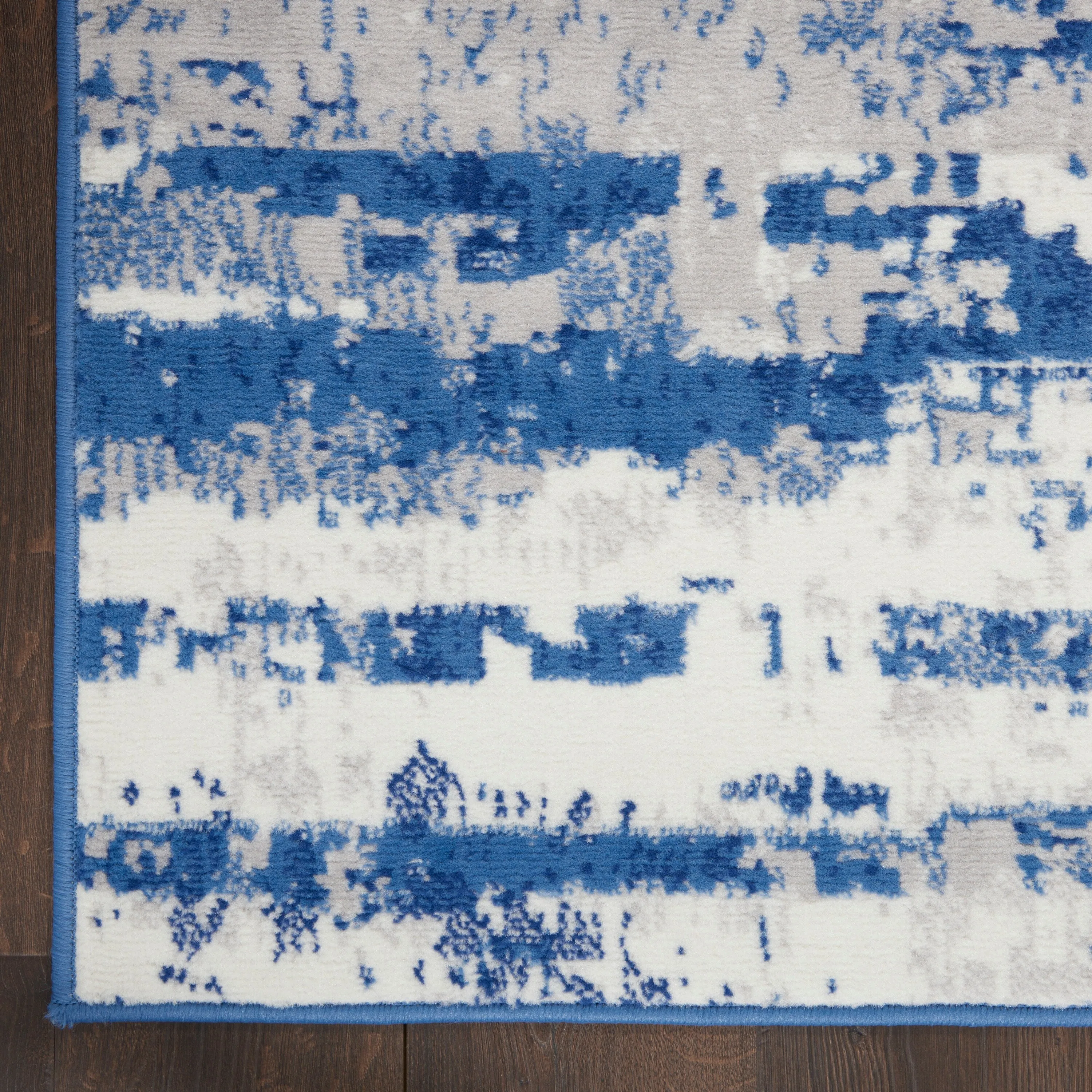 Nourison Whimsicle Modern Abstract Ivory Navy Area Rug