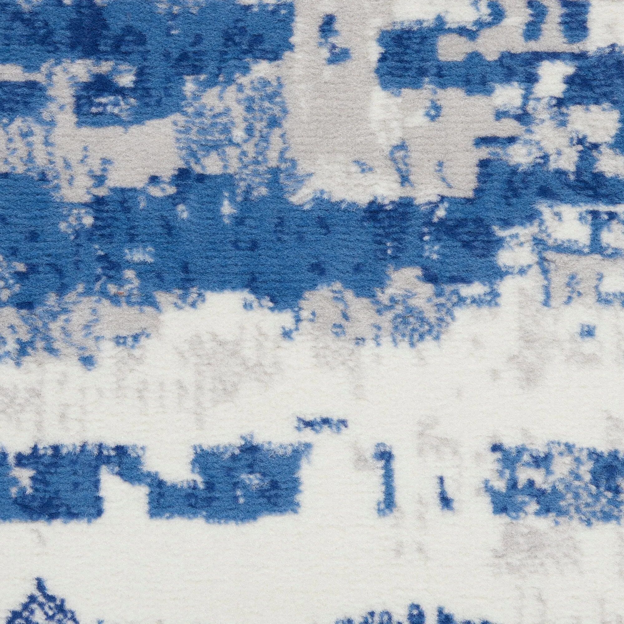 Nourison Whimsicle Modern Abstract Ivory Navy Area Rug