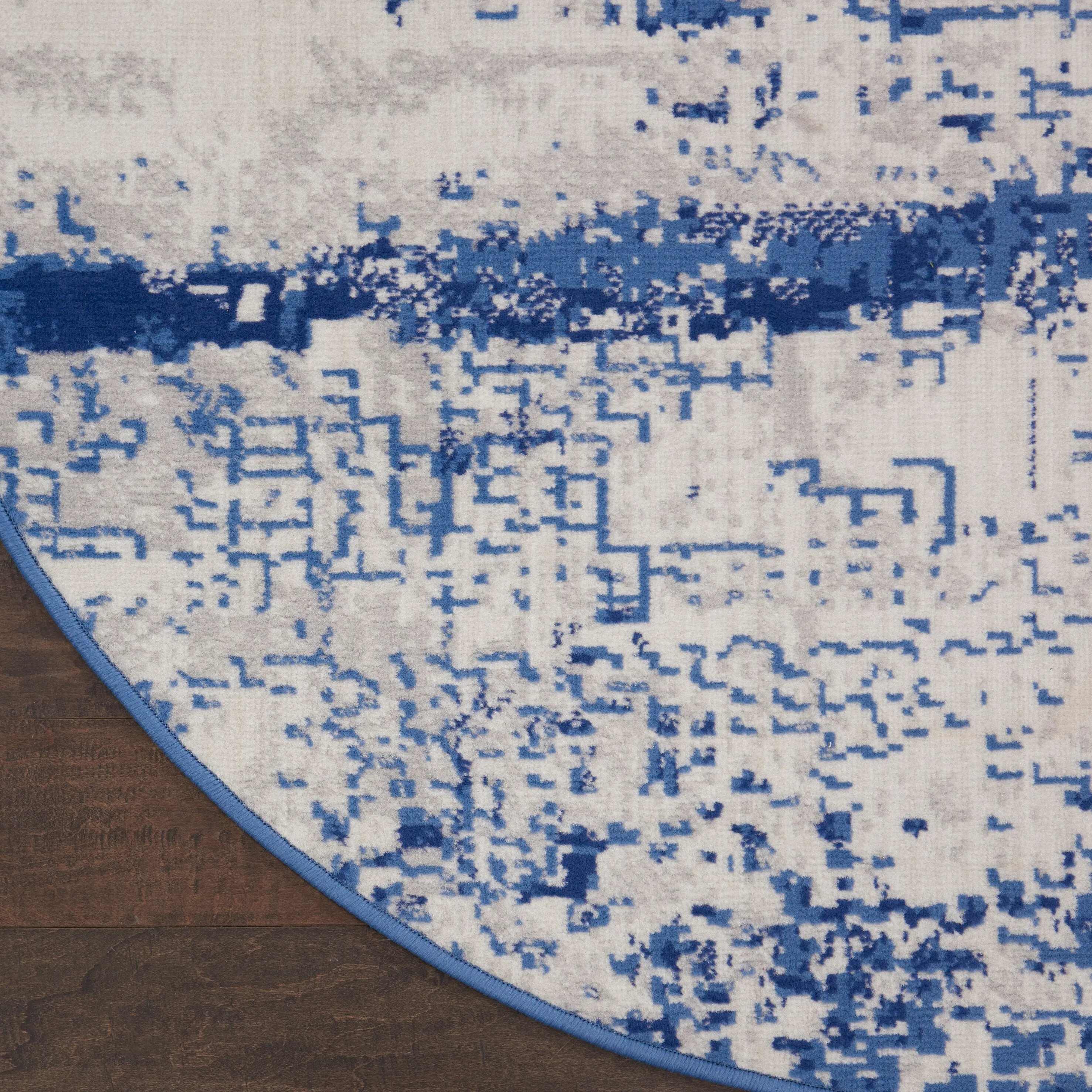 Nourison Whimsicle Modern Abstract Ivory Navy Area Rug
