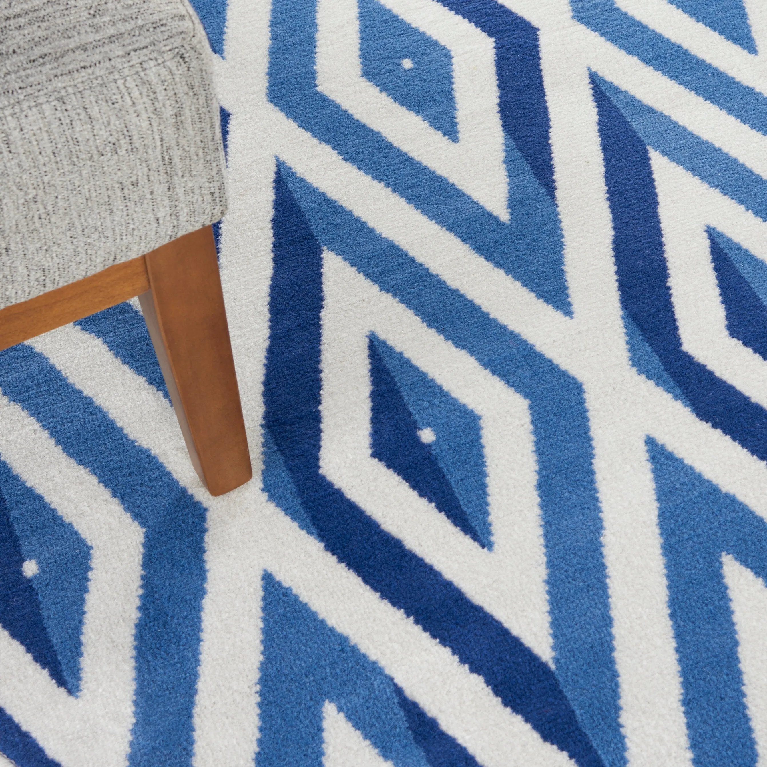 Nourison Whimsicle Modern Geometric Diamond Area Rug