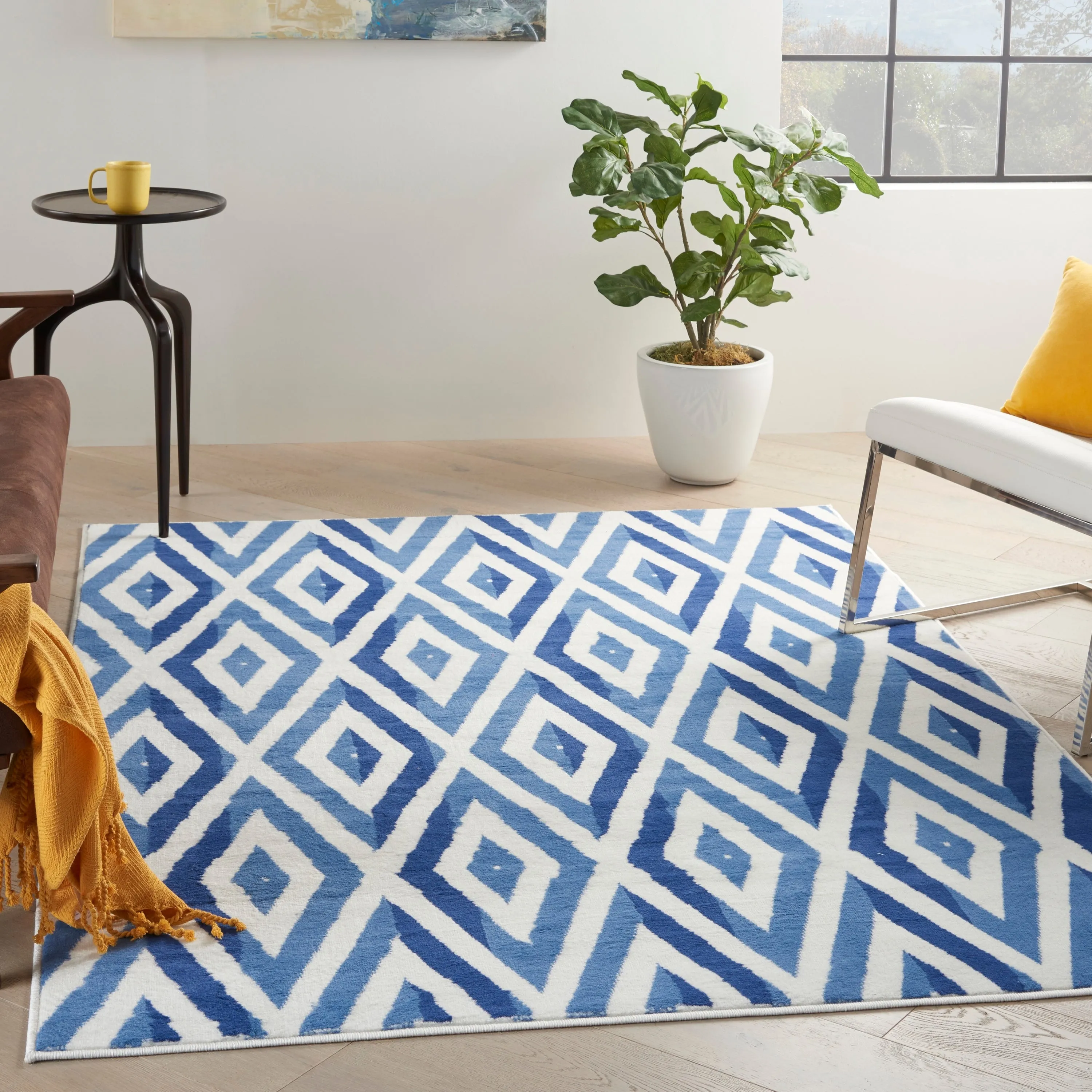 Nourison Whimsicle Modern Geometric Diamond Area Rug