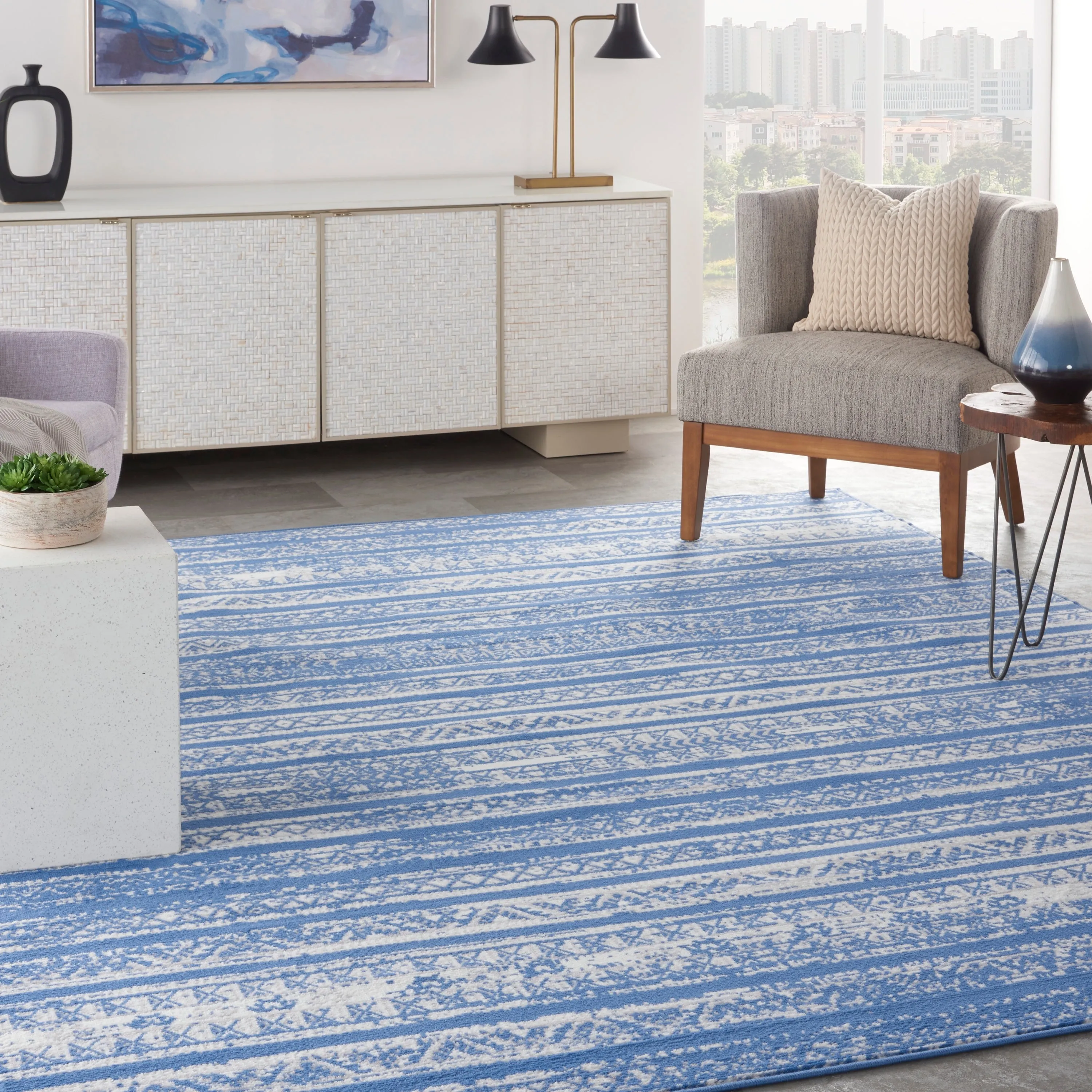 Nourison Whimsicle Vintage Boho Geometric Area Rug