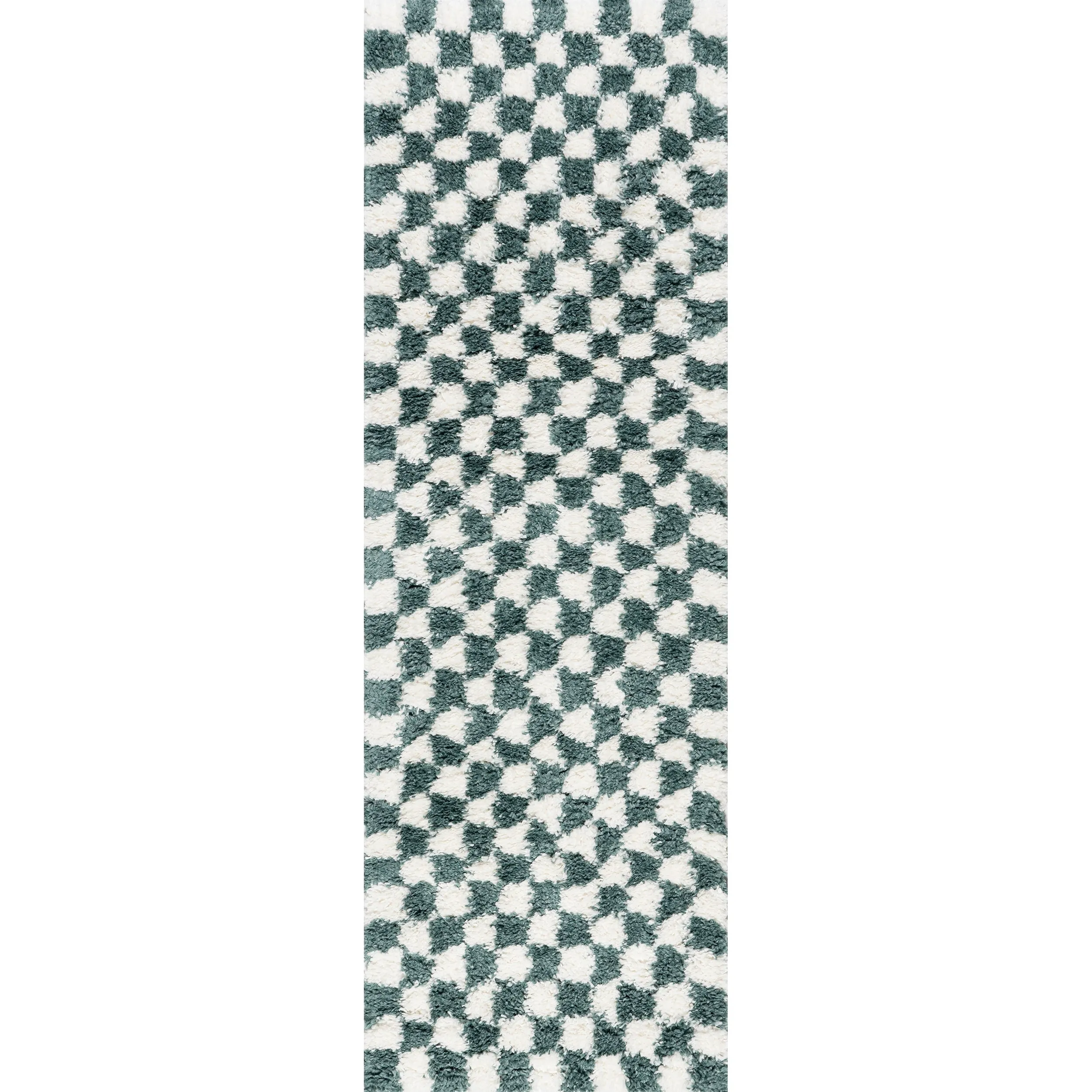 Nuloom Adelaide Mid-Century Checkered Shag Area Rug