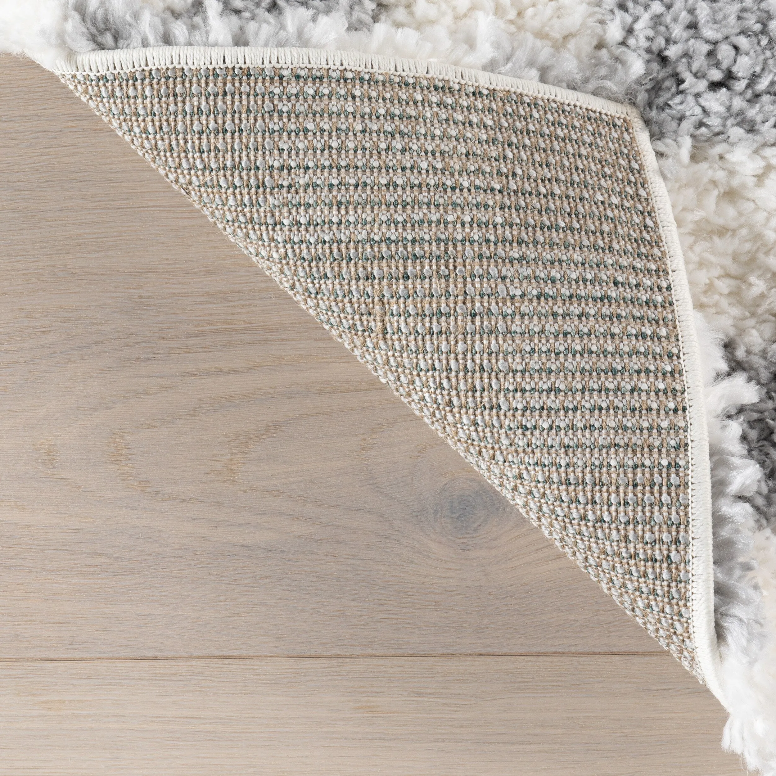 Nuloom Adelaide Mid-Century Checkered Shag Area Rug