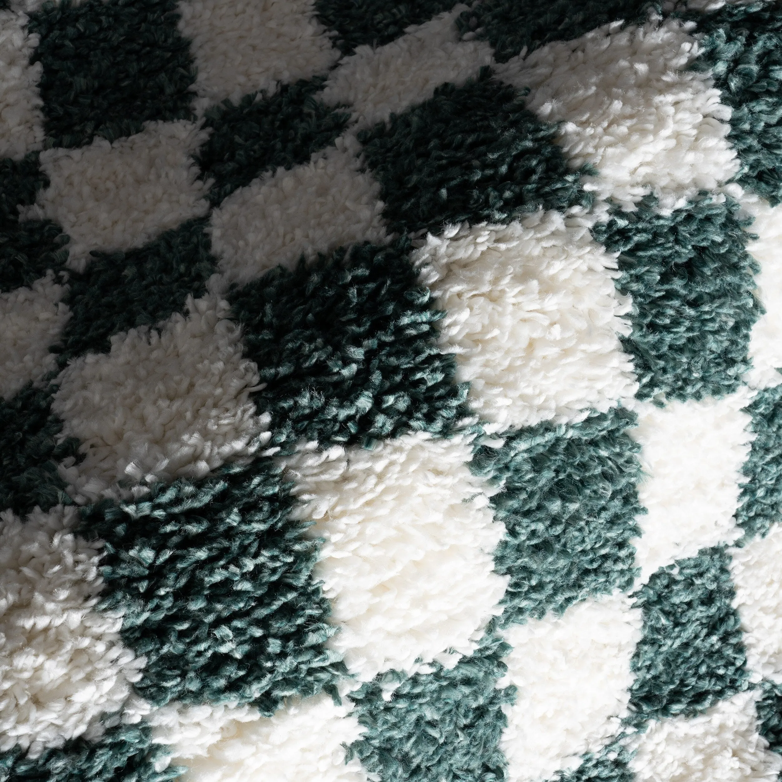 Nuloom Adelaide Mid-Century Checkered Shag Area Rug