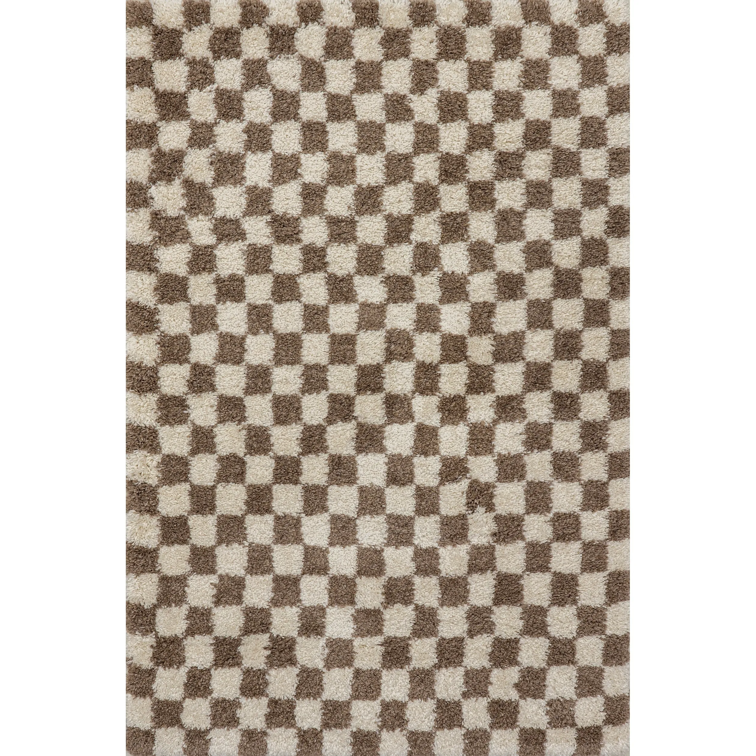 Nuloom Adelaide Mid-Century Checkered Shag Area Rug