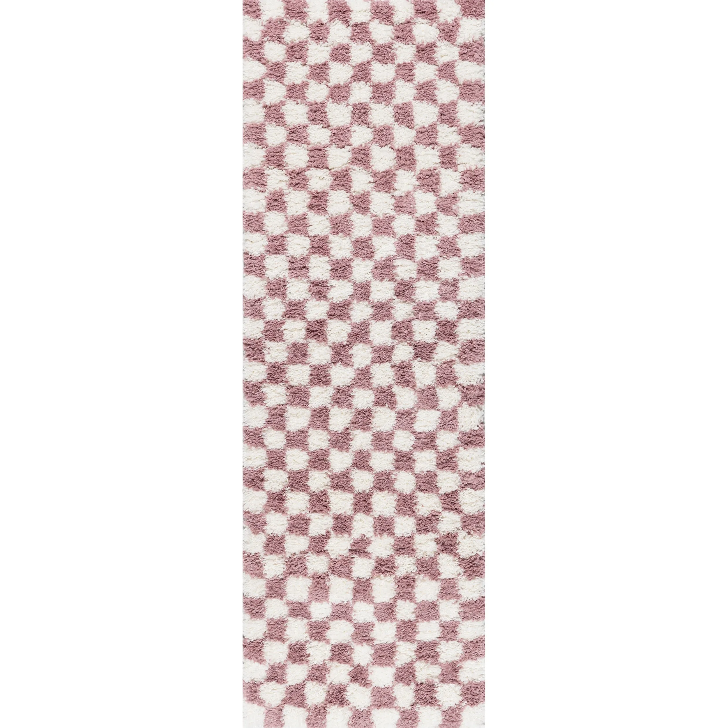 Nuloom Adelaide Mid-Century Checkered Shag Area Rug