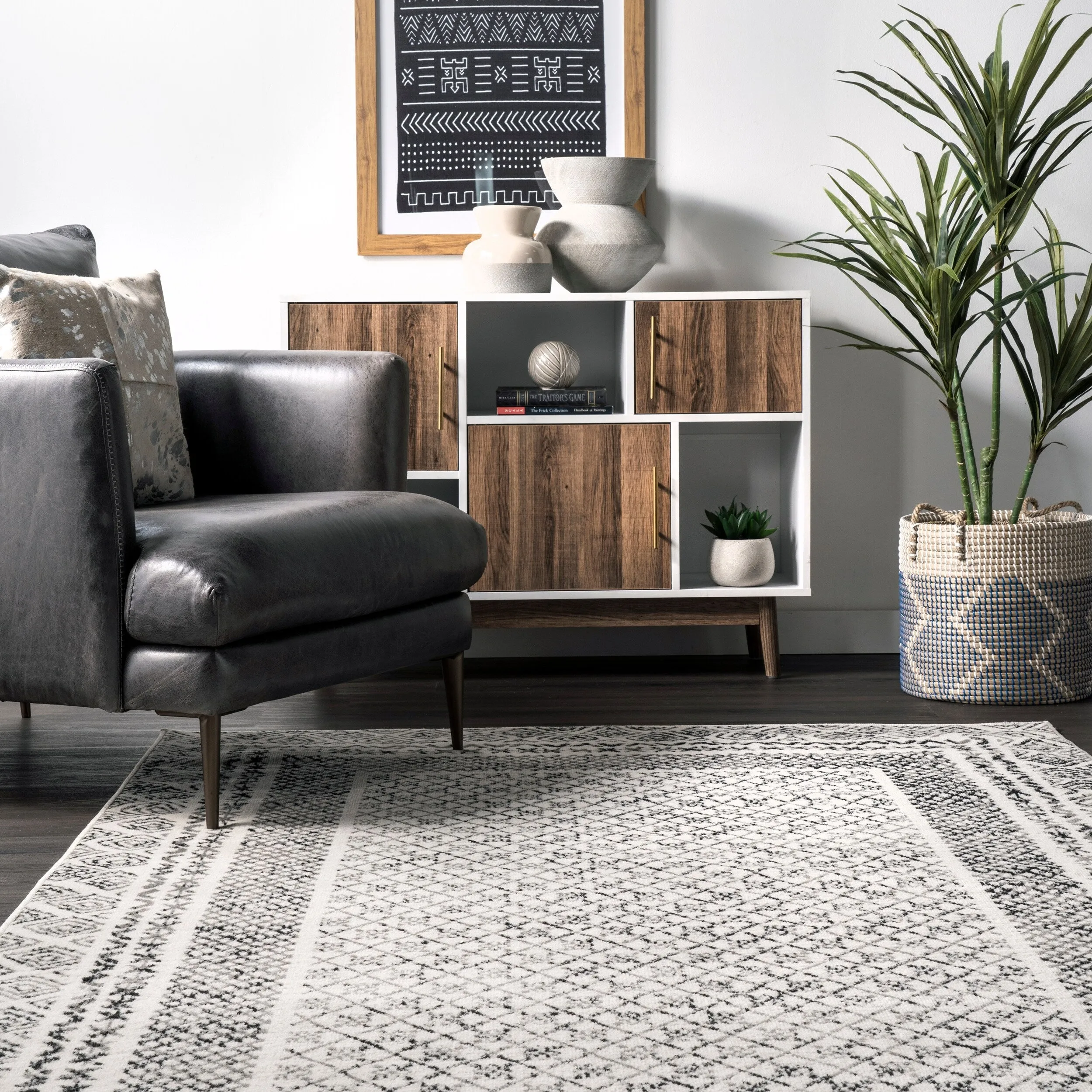 Nuloom Arabella Contemporary Bordered Area Rug
