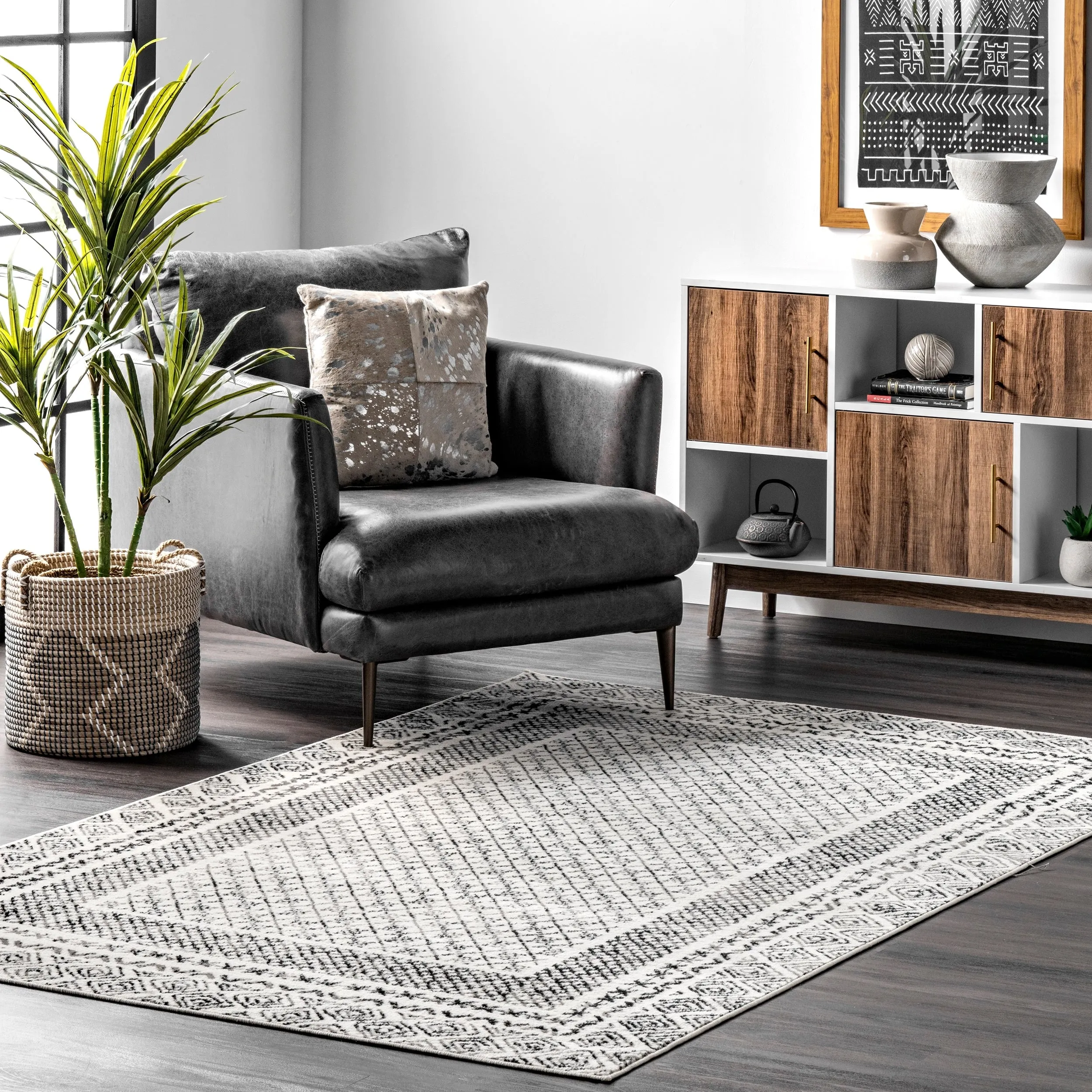 Nuloom Arabella Contemporary Bordered Area Rug