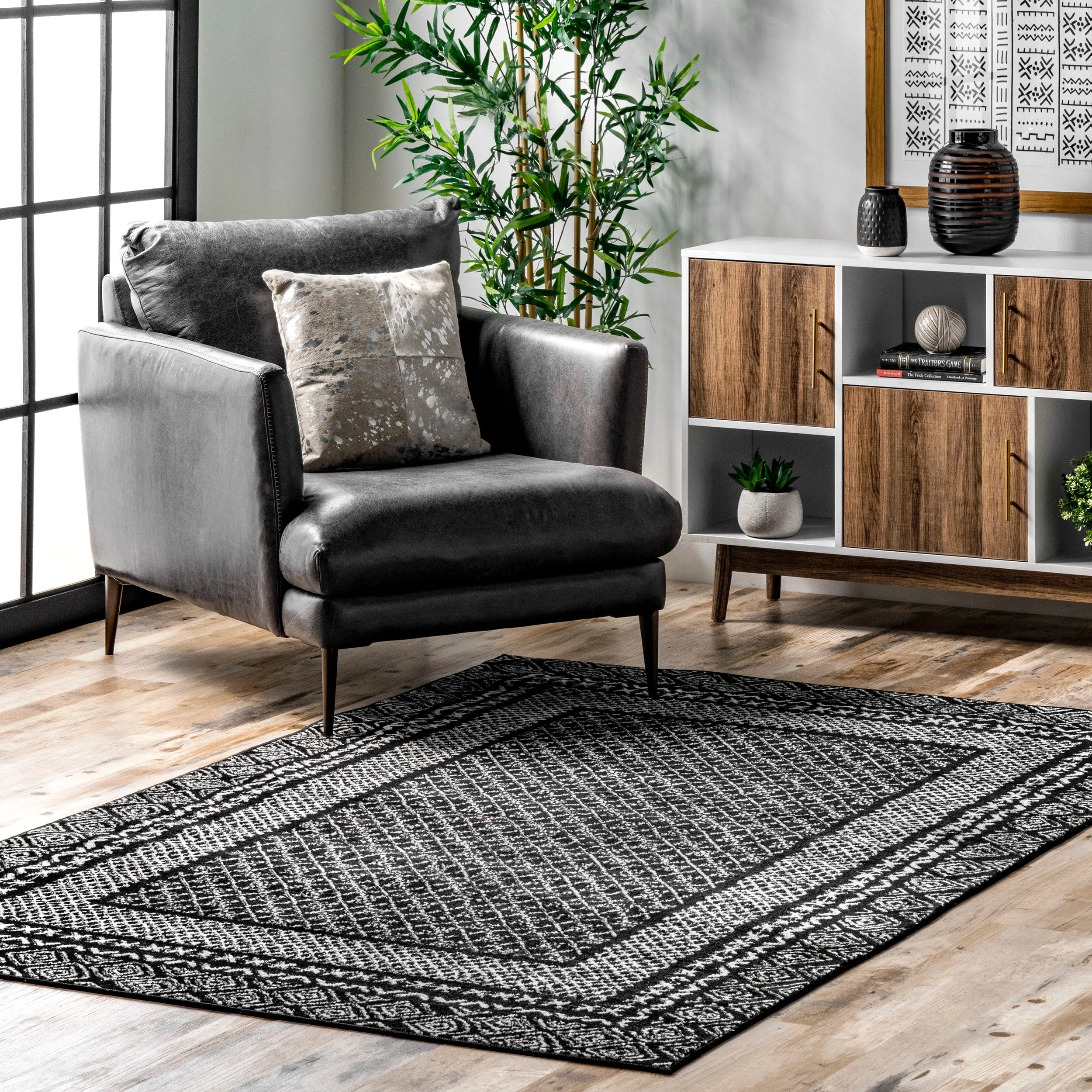Nuloom Arabella Contemporary Bordered Area Rug