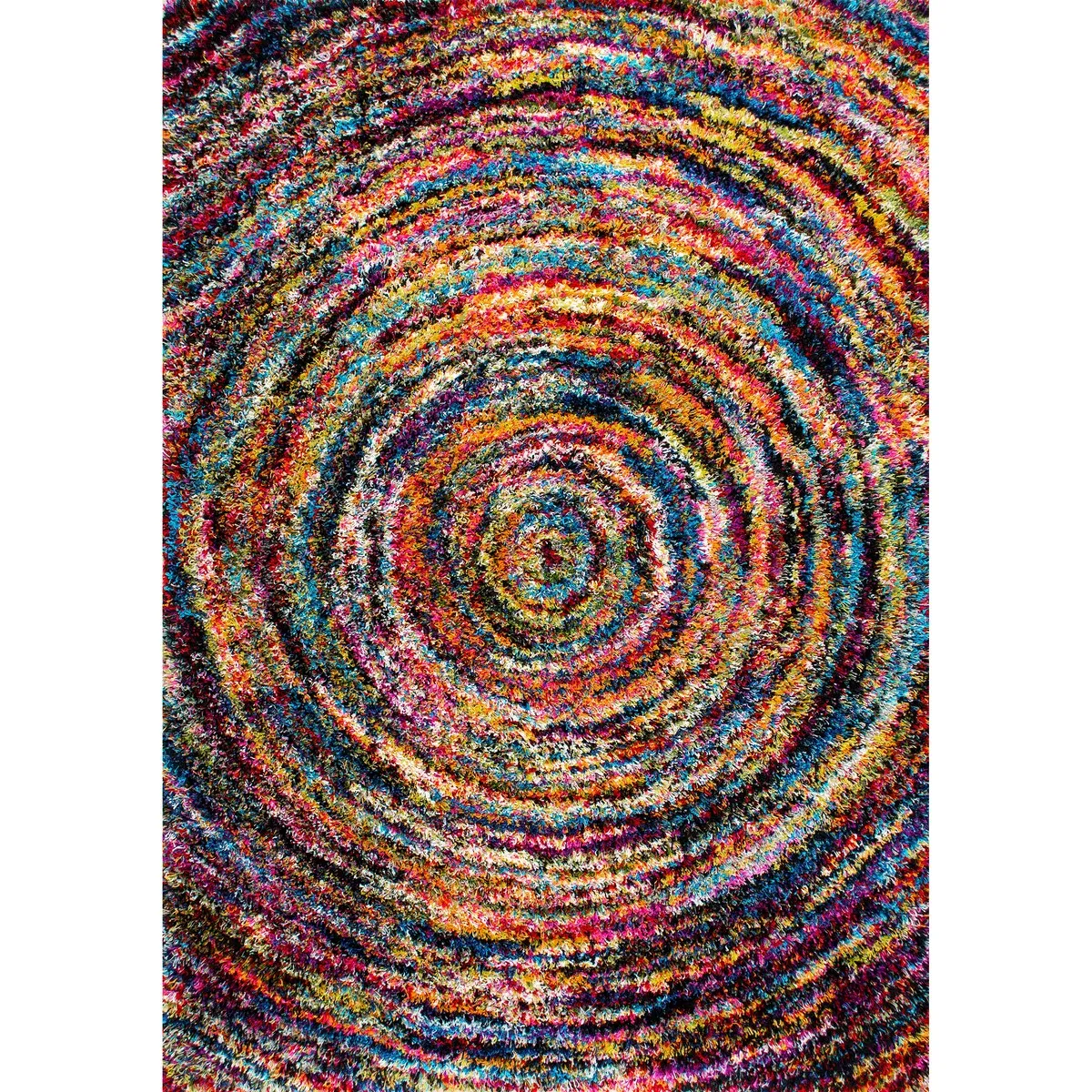 Nuloom Ardelle Colorful Swirl Shag Area Rug