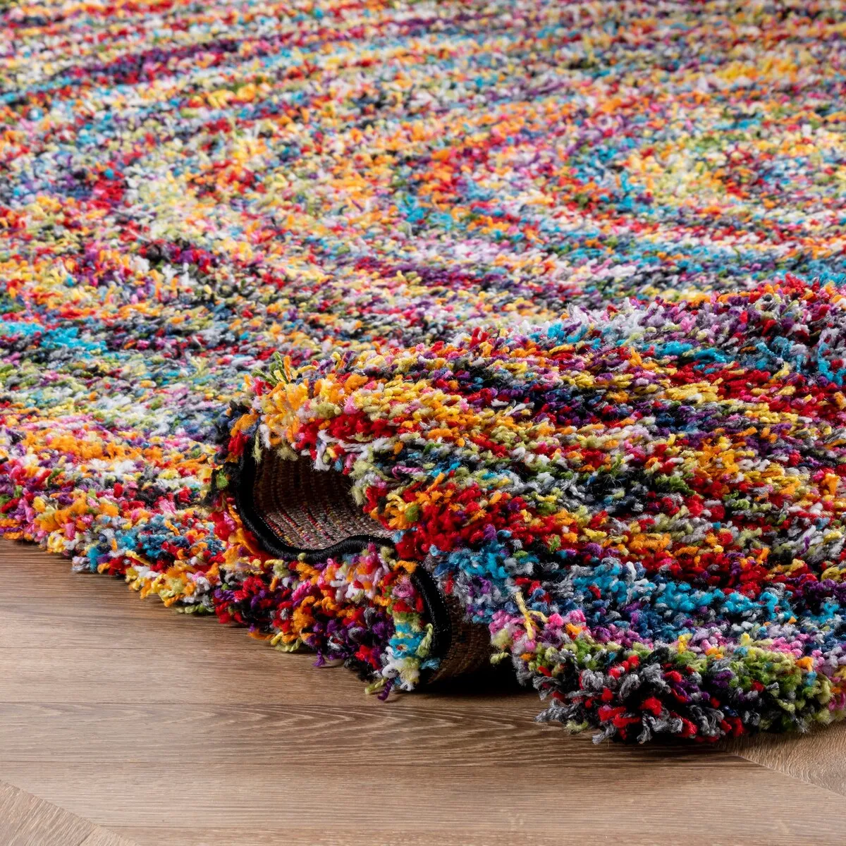 Nuloom Ardelle Colorful Swirl Shag Area Rug