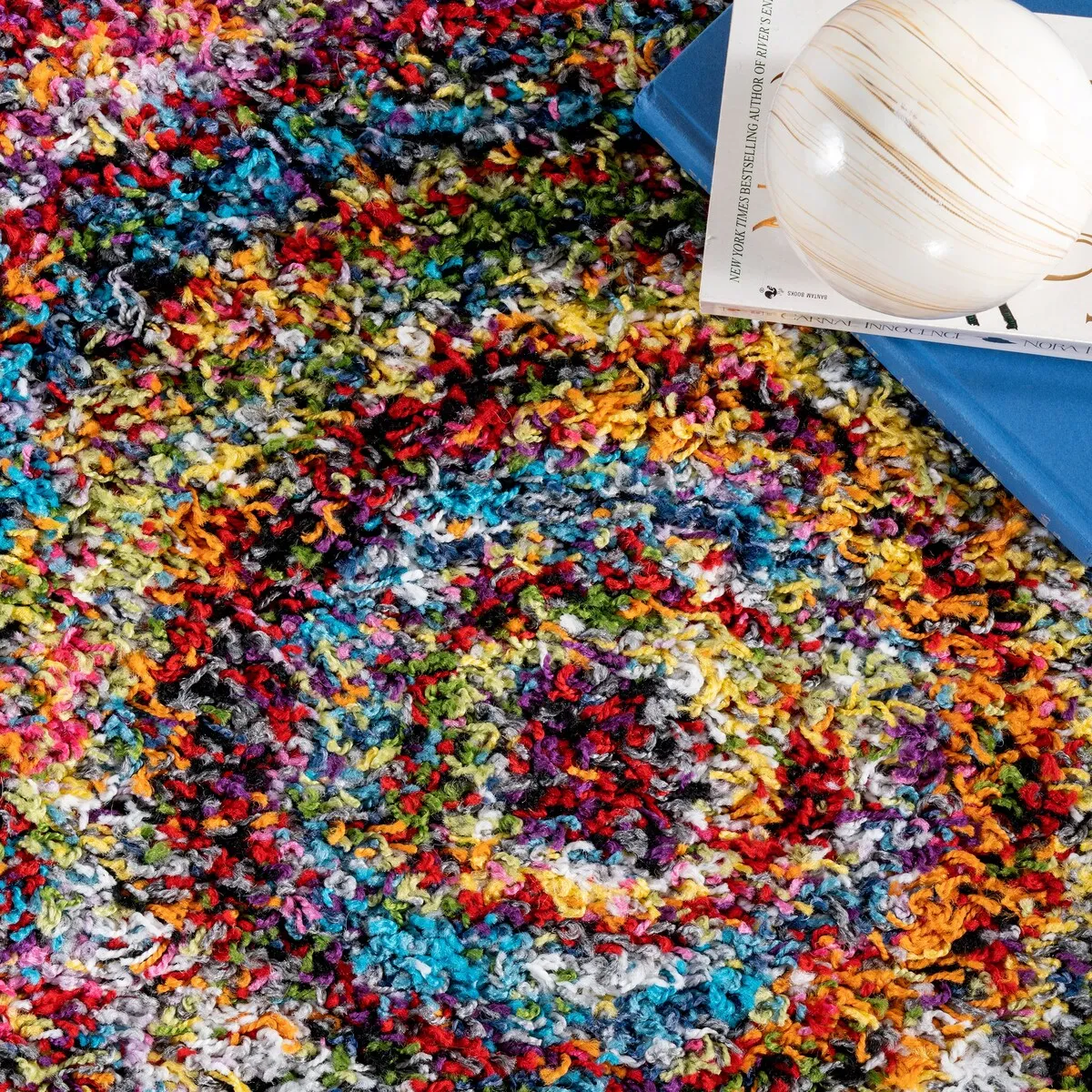Nuloom Ardelle Colorful Swirl Shag Area Rug