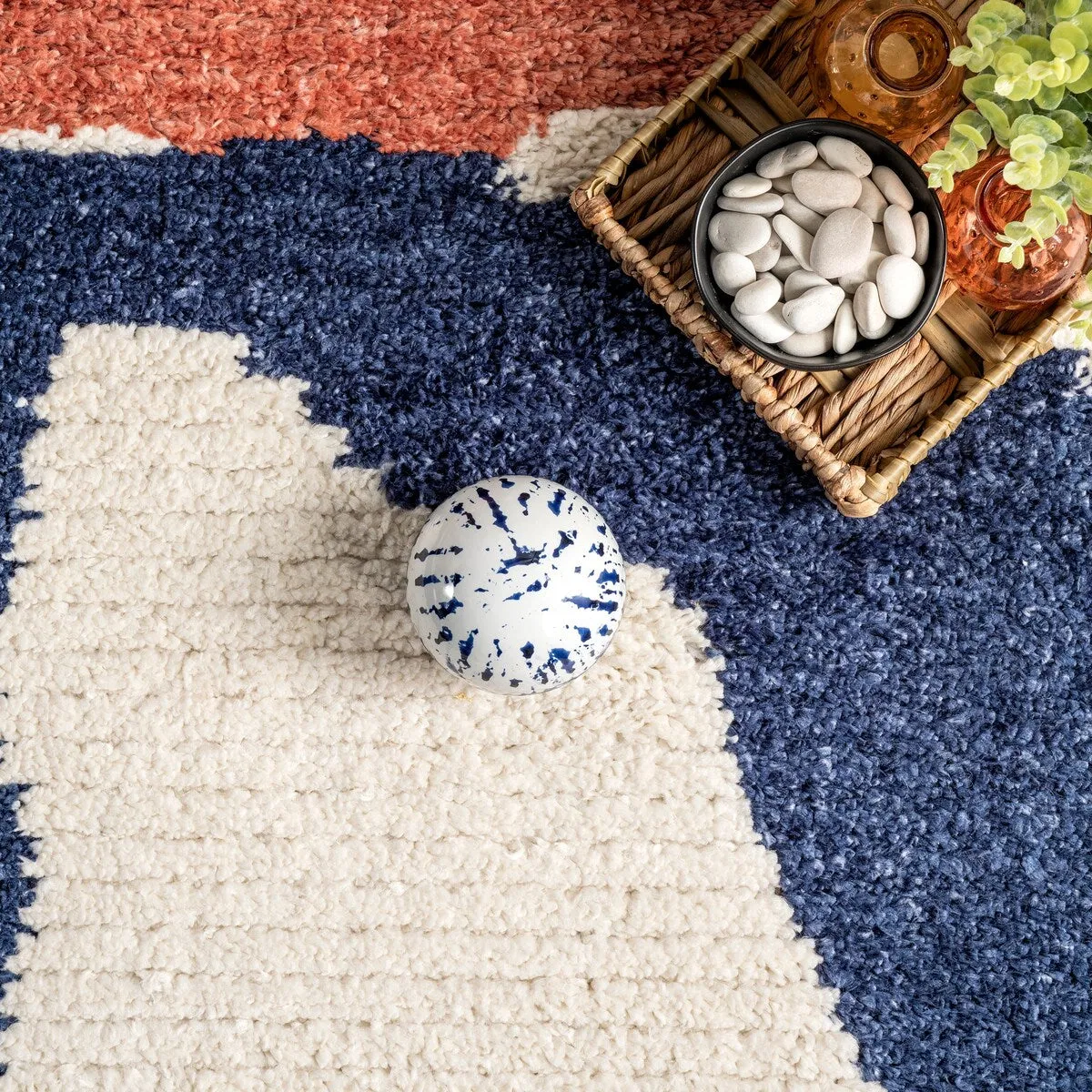 Nuloom Ashton Shaggy Contemporary Abstract Tassel Area Rug