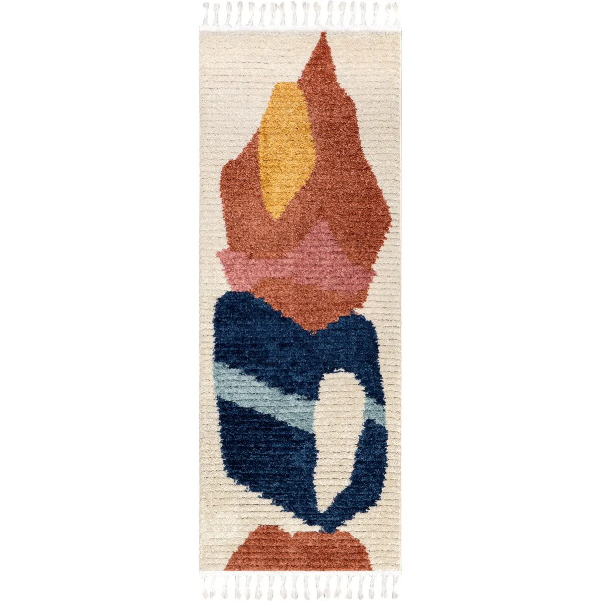 Nuloom Ashton Shaggy Contemporary Abstract Tassel Area Rug