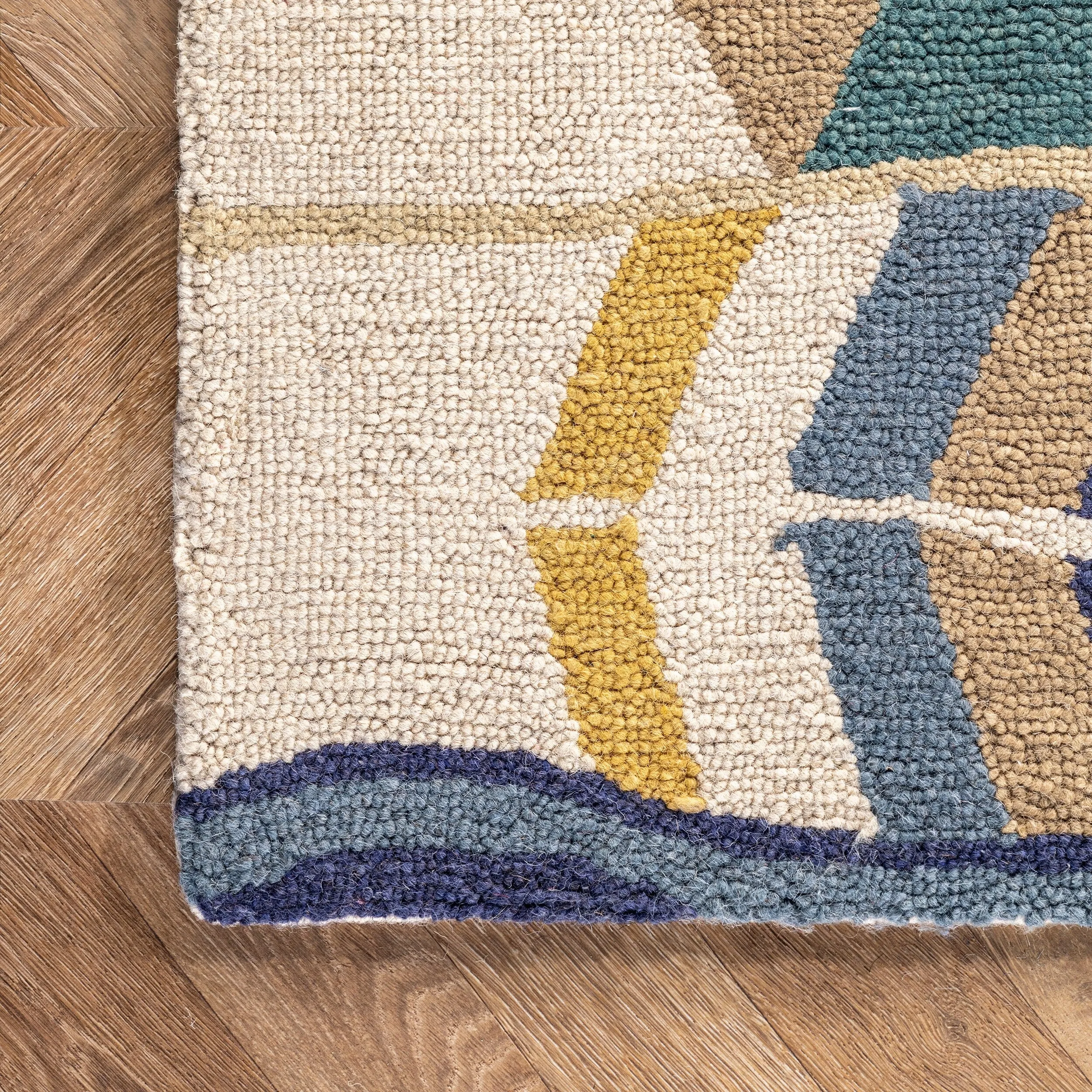 Nuloom Aurora Geometric Wool Area Rug