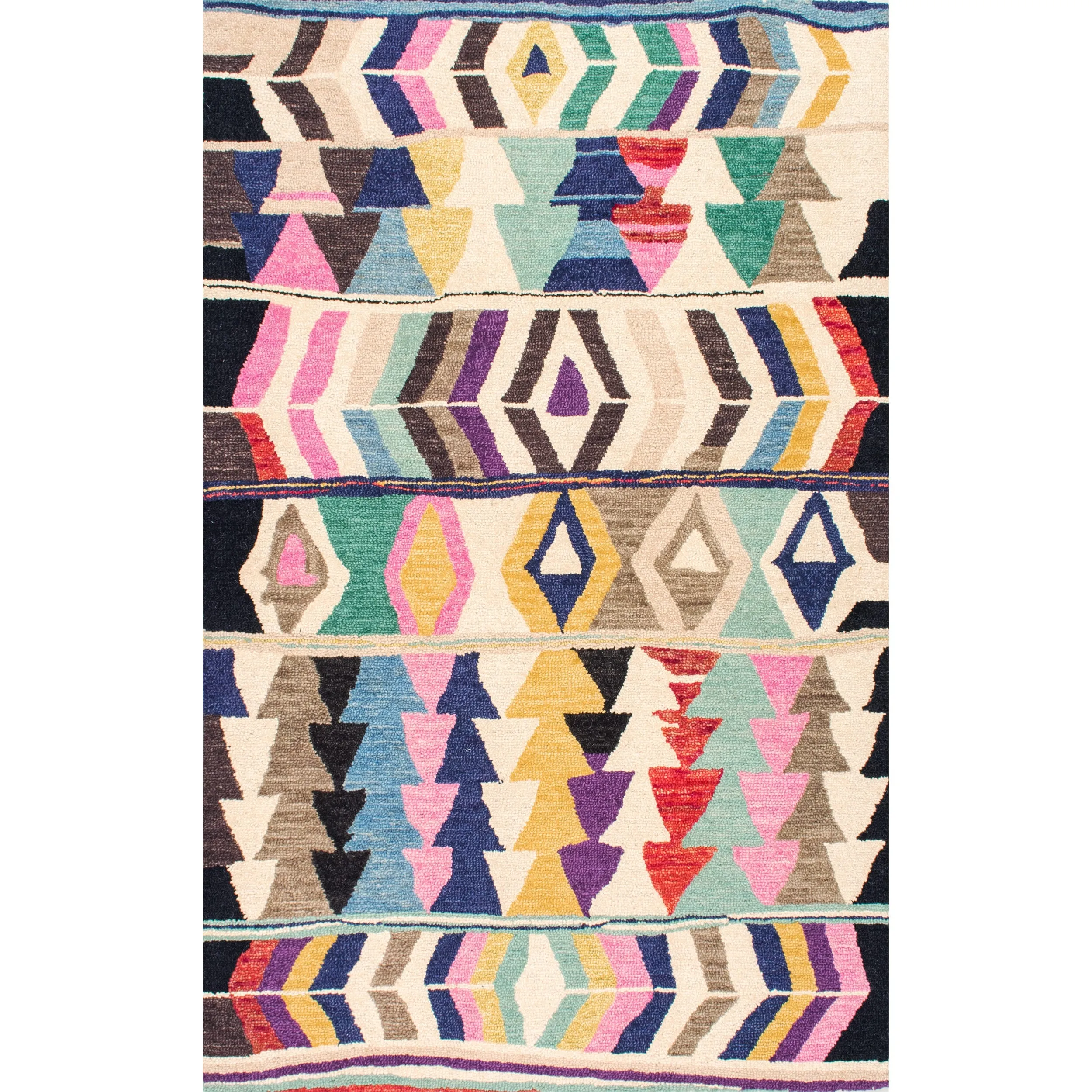 Nuloom Aurora Geometric Wool Area Rug