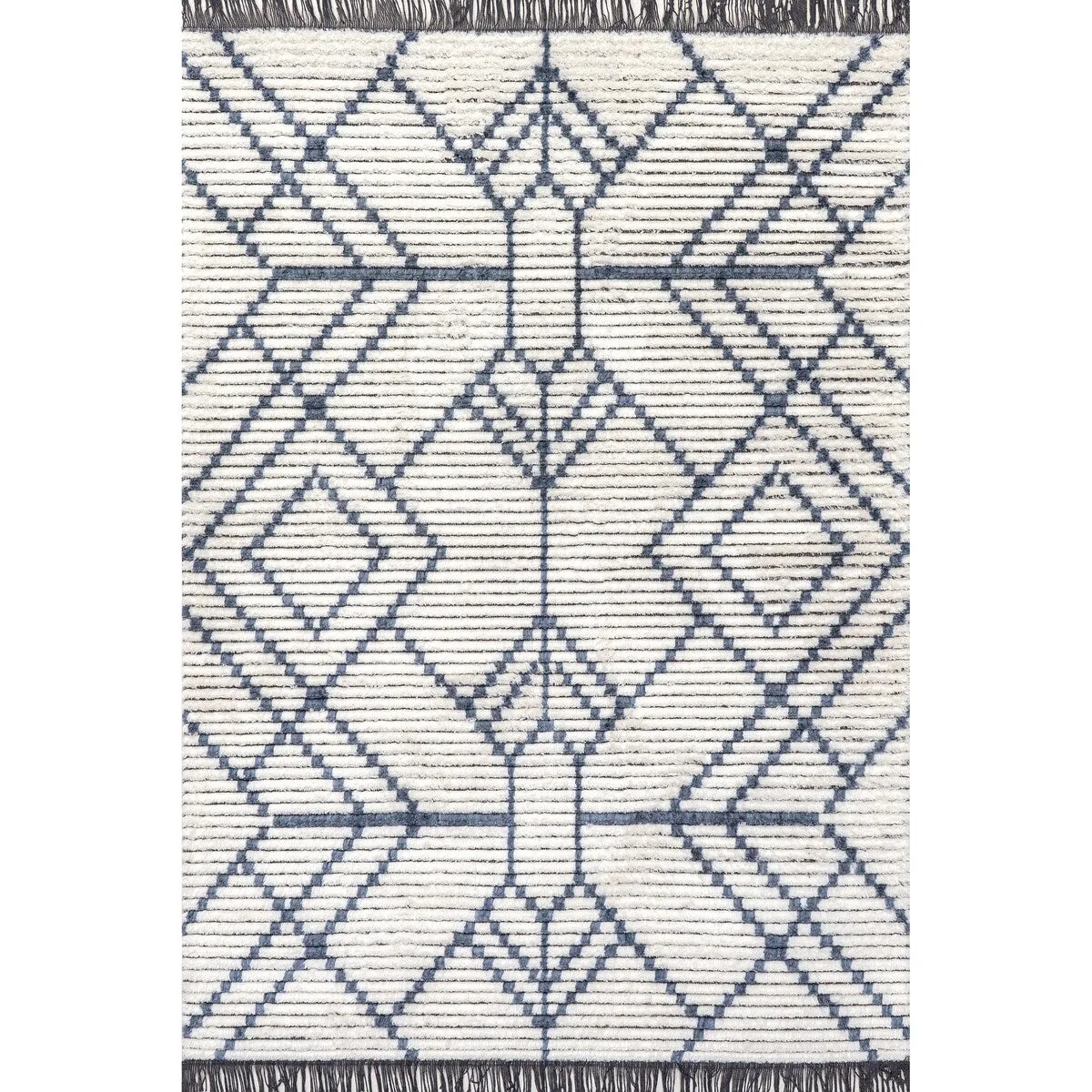 Nuloom Carlina Geometric Shag Fringe Area Rug