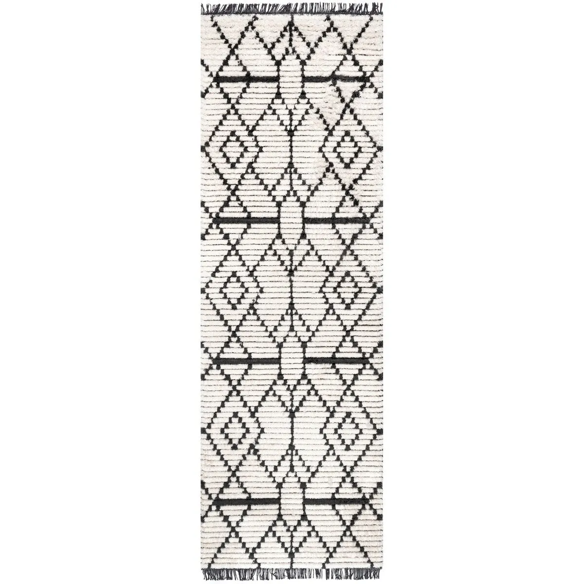 Nuloom Carlina Geometric Shag Fringe Area Rug