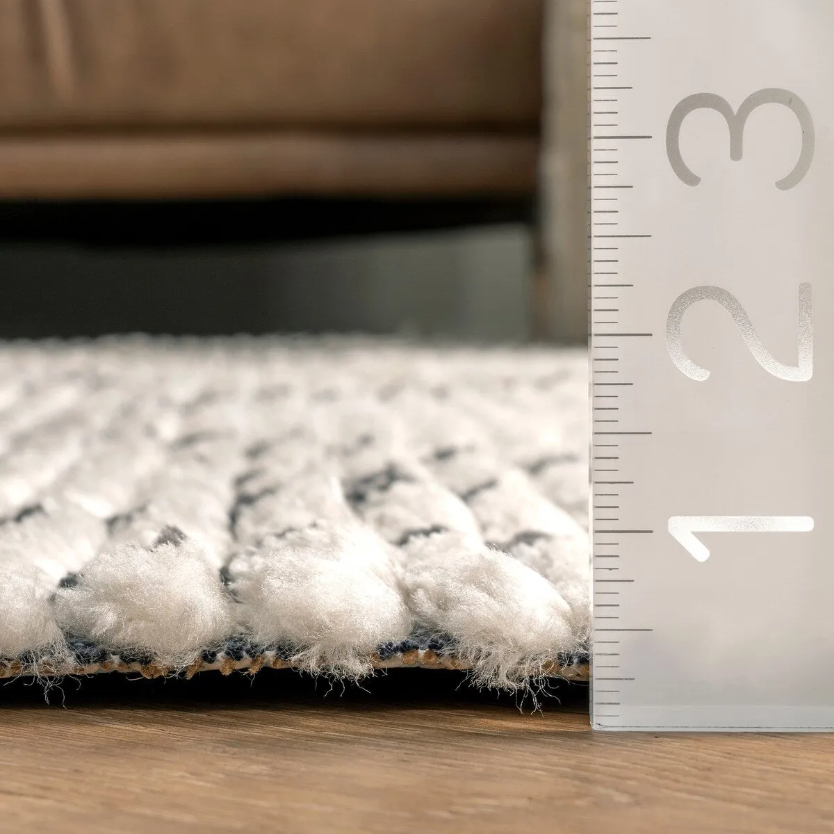 Nuloom Carlina Geometric Shag Fringe Area Rug