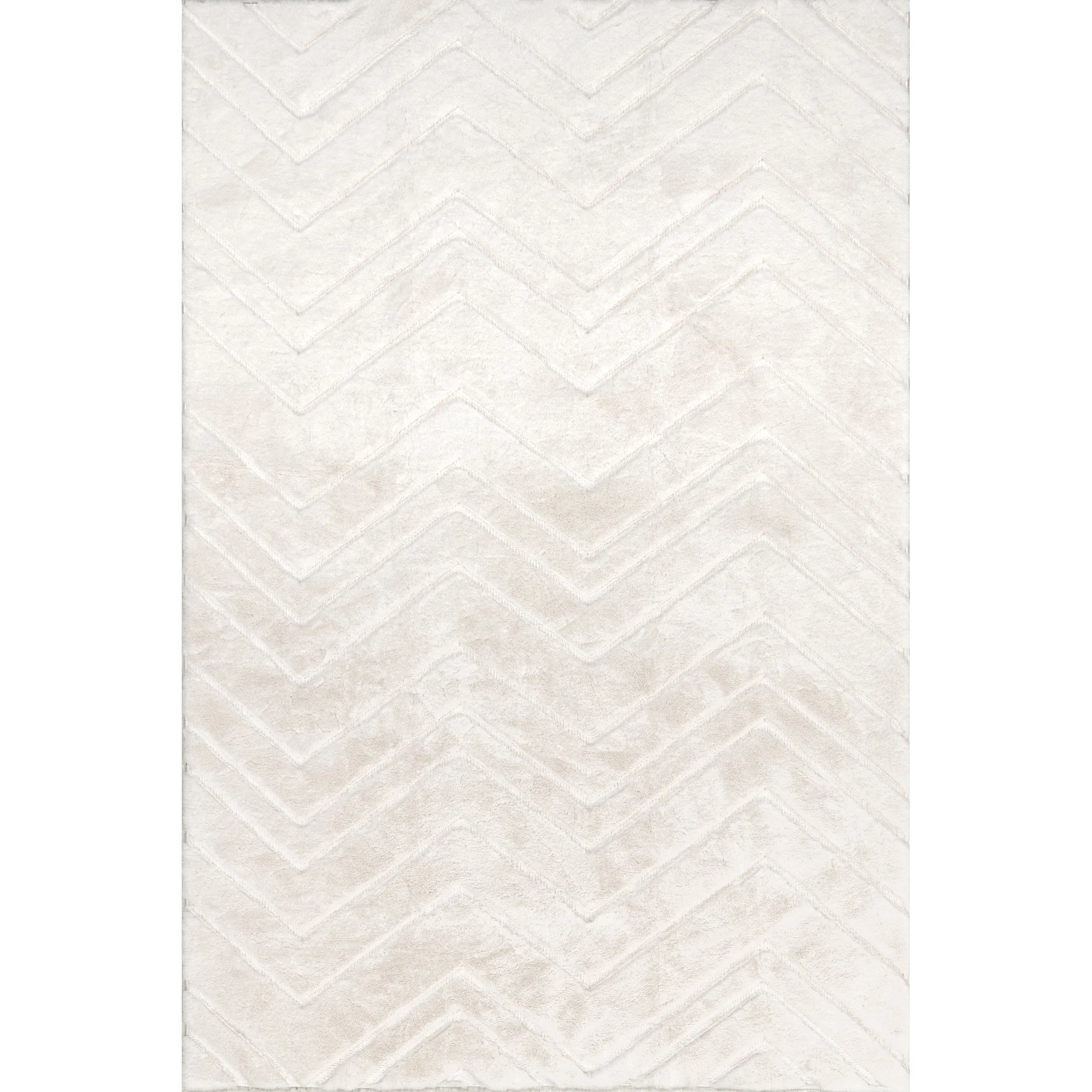 Nuloom Chevron SuperiorWash Faux Rabbit Machine Washable Area Rug