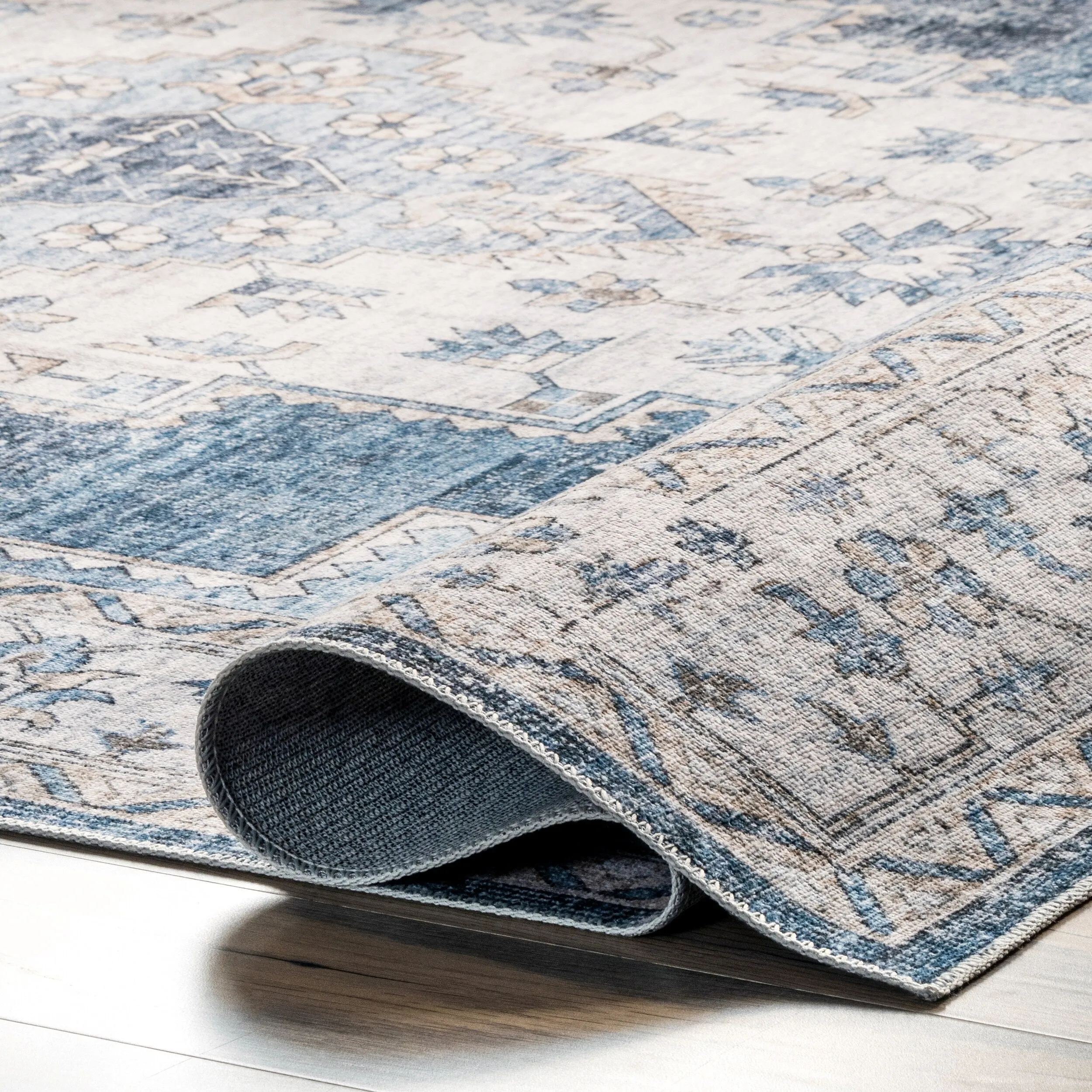 Nuloom Dania SpinClean Machine Washable Medallion Area Rug
