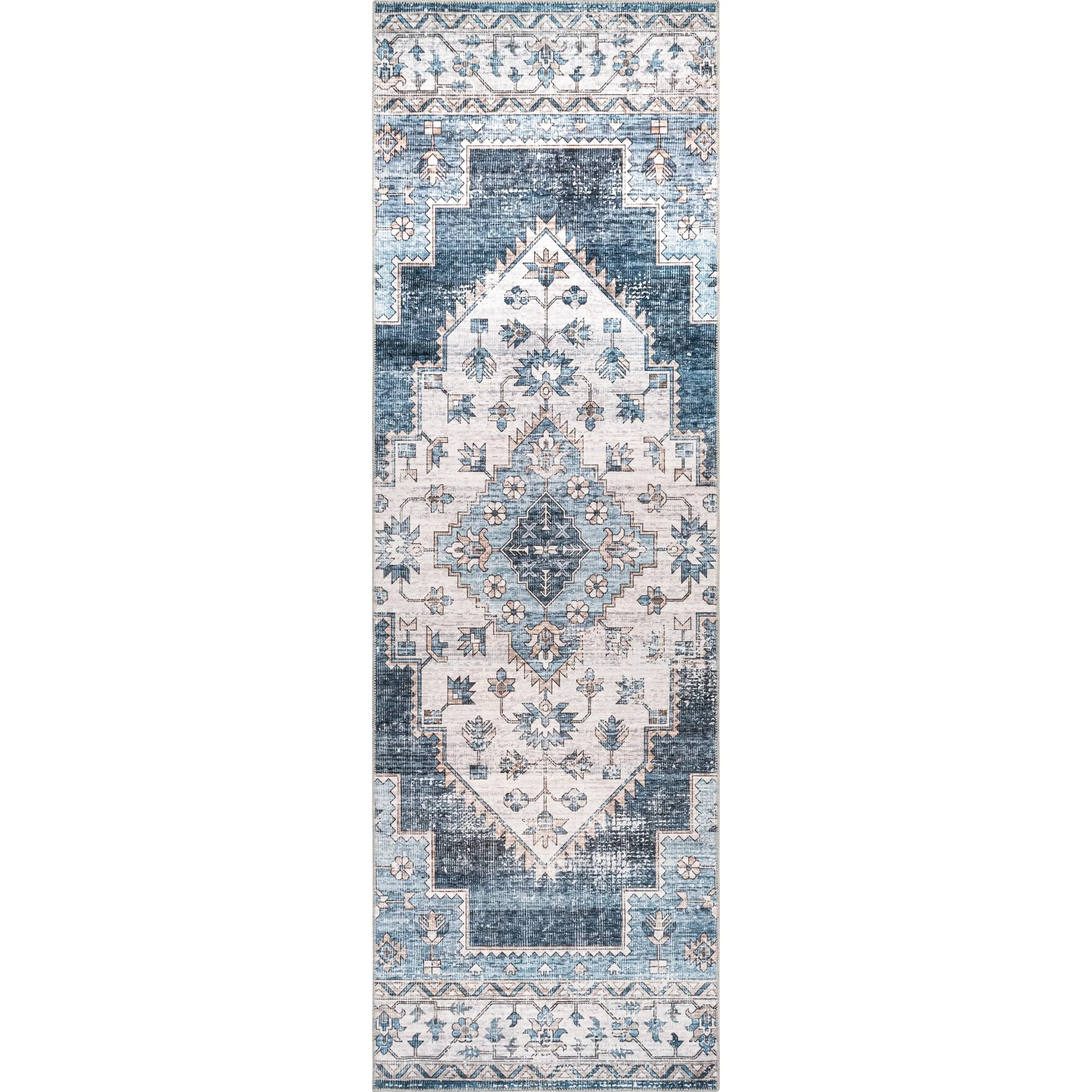 Nuloom Dania SpinClean Machine Washable Medallion Area Rug