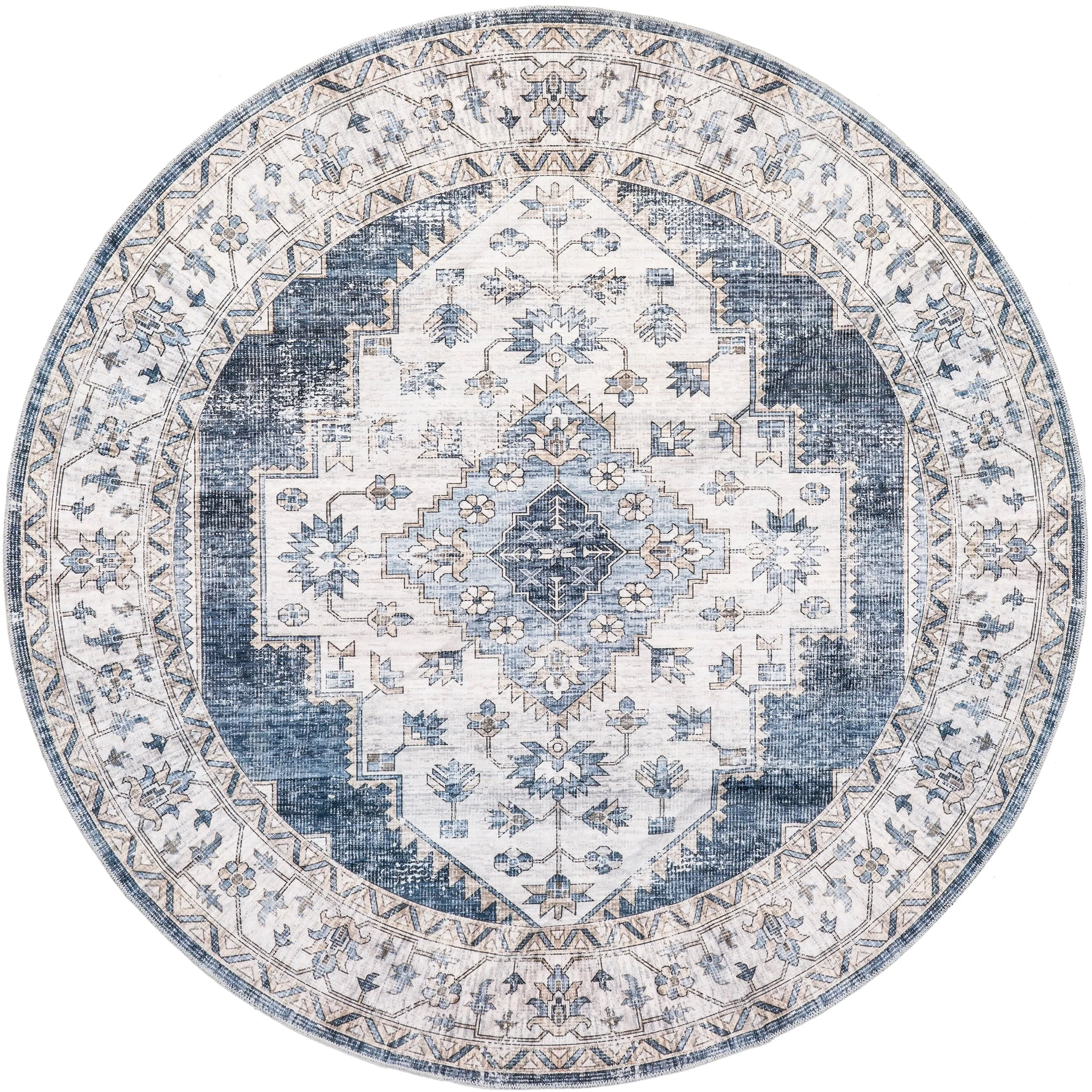 Nuloom Dania SpinClean Machine Washable Medallion Area Rug