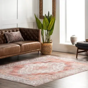 Nuloom Dania SpinClean Machine Washable Medallion Area Rug