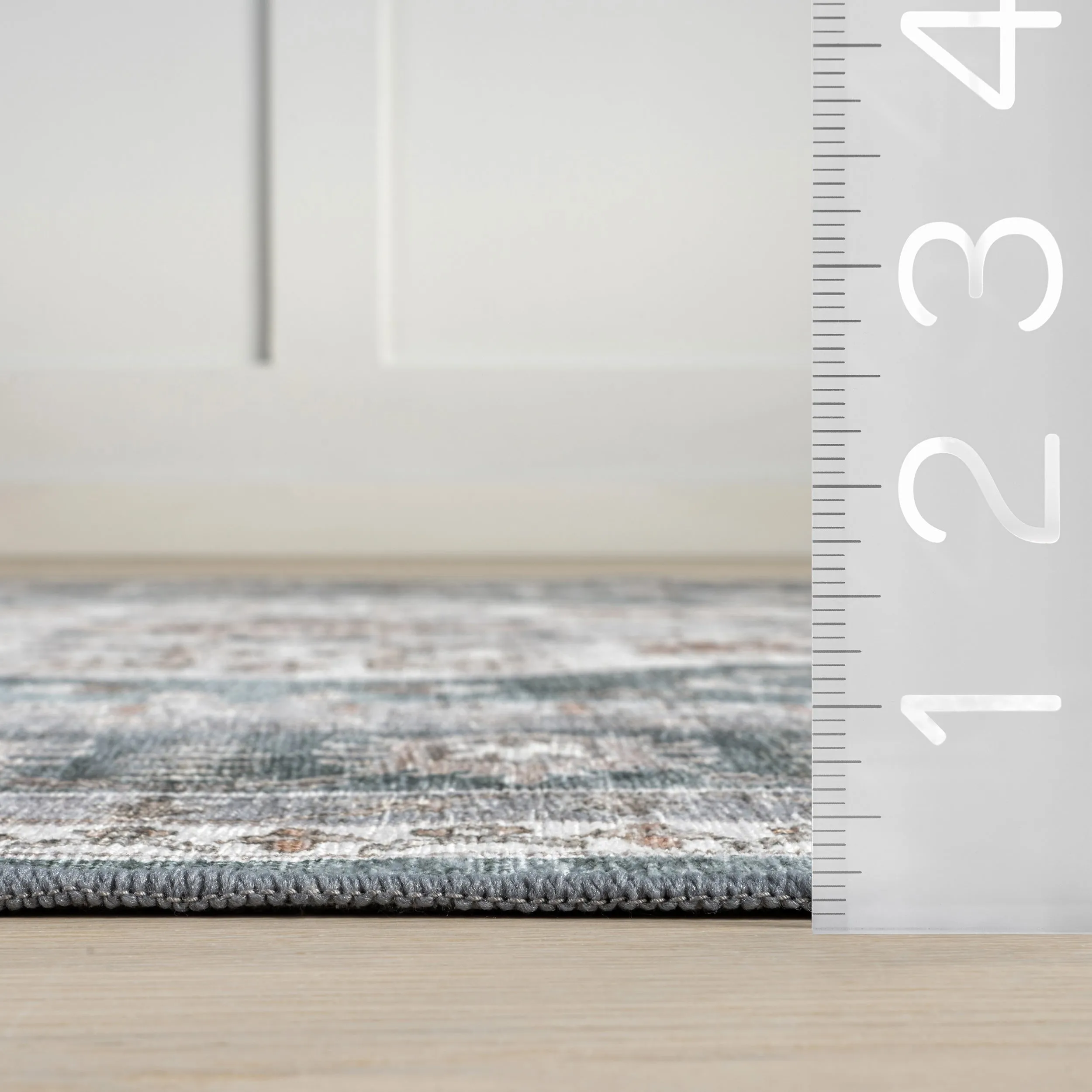 Nuloom Delisa Vintage Stain-Resistant Machine Washable Area Rug