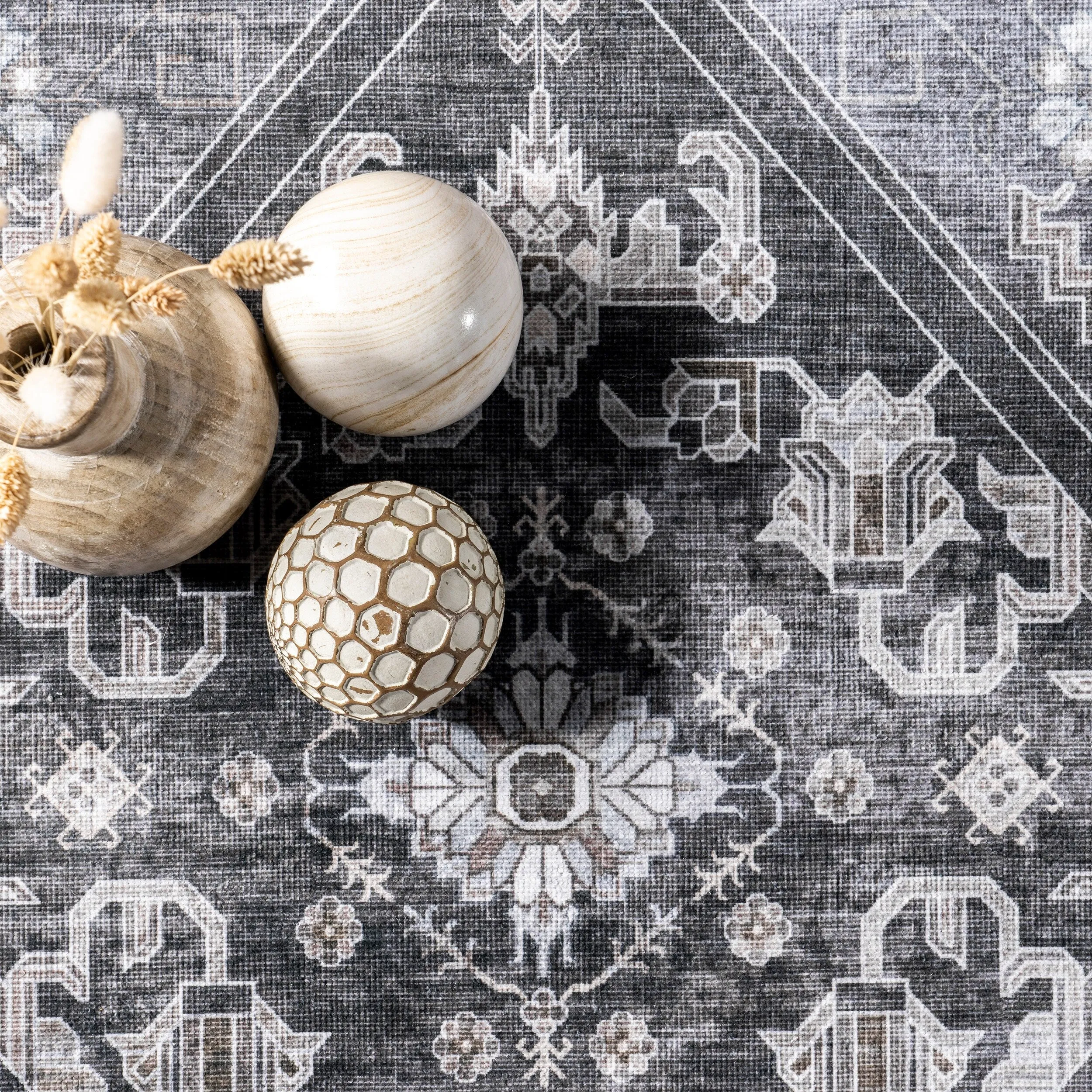 Nuloom Devin SpinClean Machine Washable Vintage Medallion Area Rug