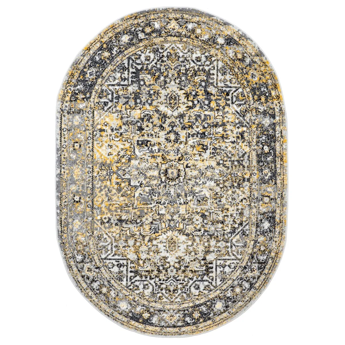 Nuloom Distressed Vintage Faded Floral Area Rug