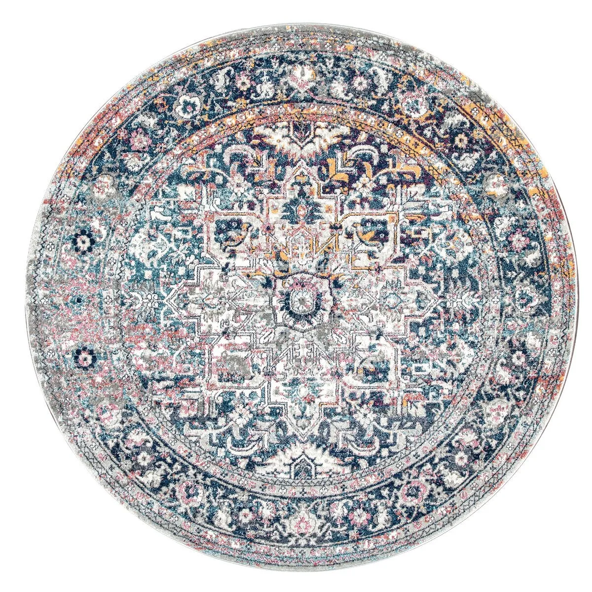 Nuloom Distressed Vintage Faded Floral Area Rug