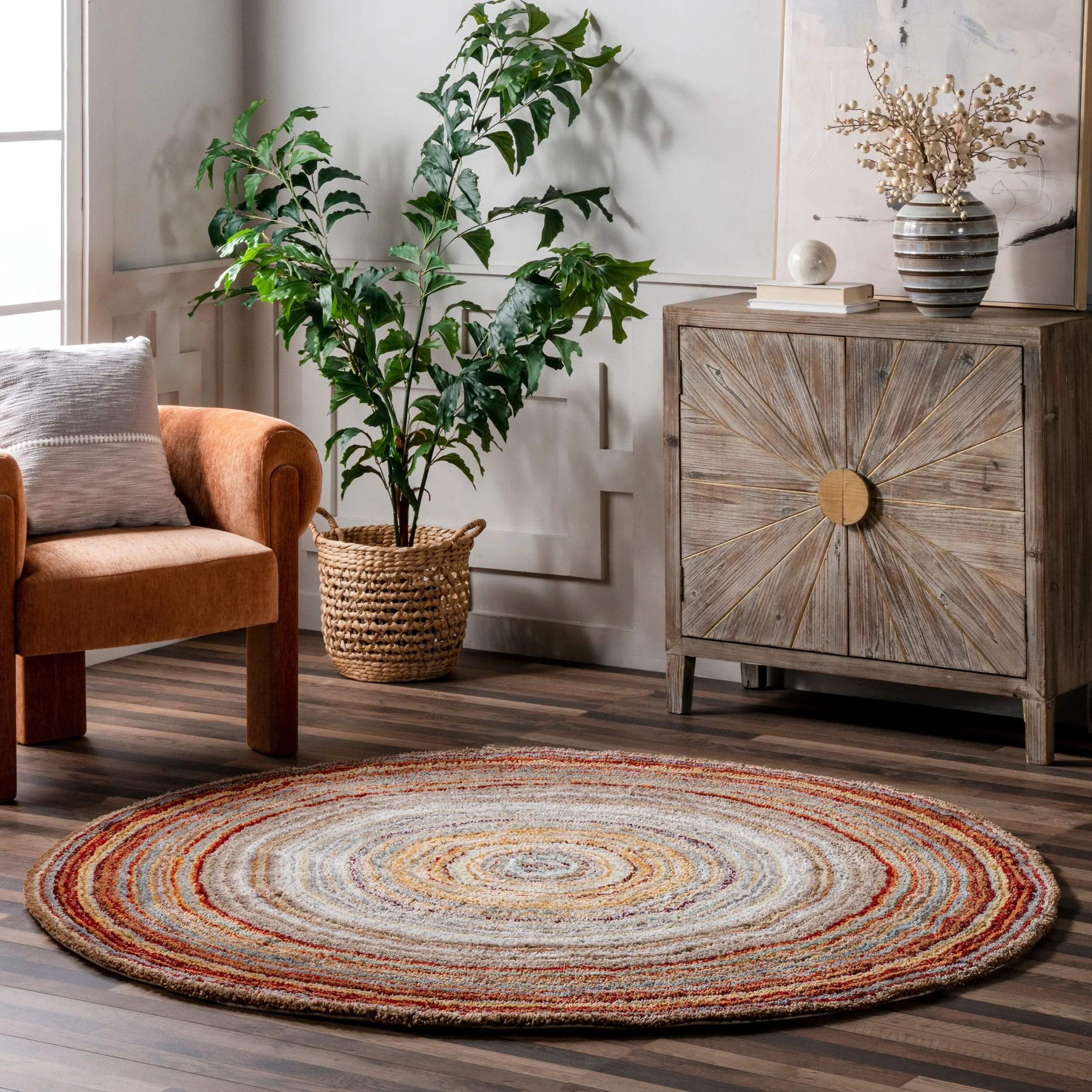 Nuloom Drey Striped Shag Area Rug